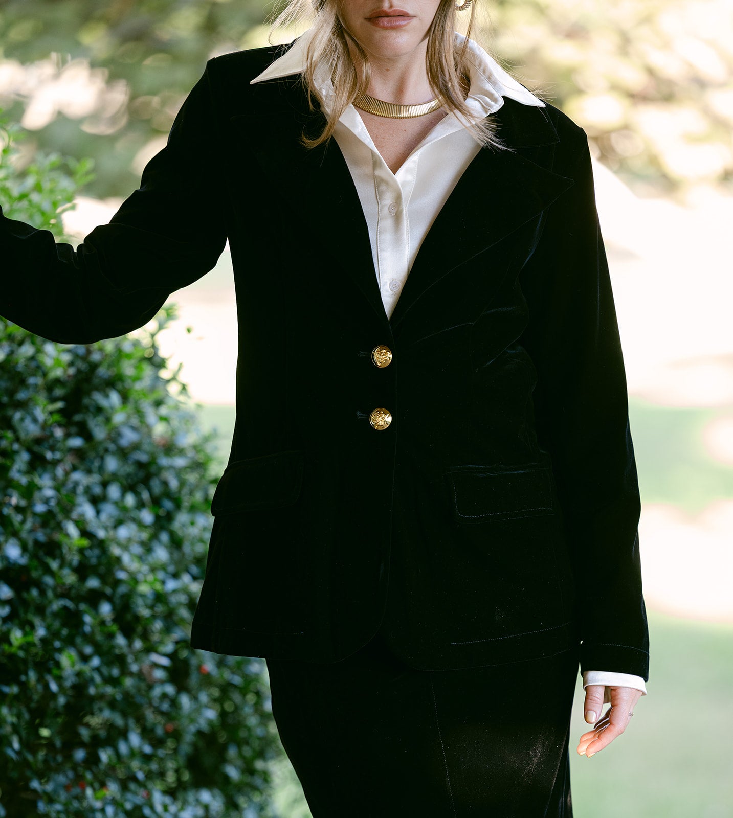 black velvet blazer