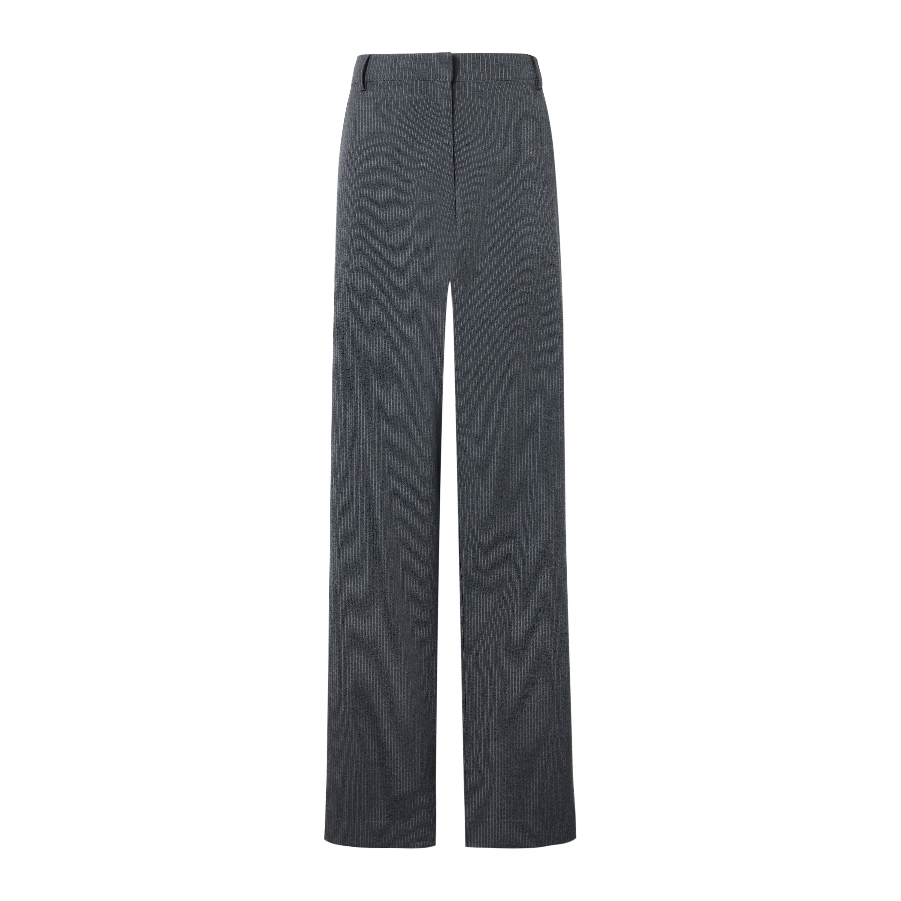 grey pinstripe trousers