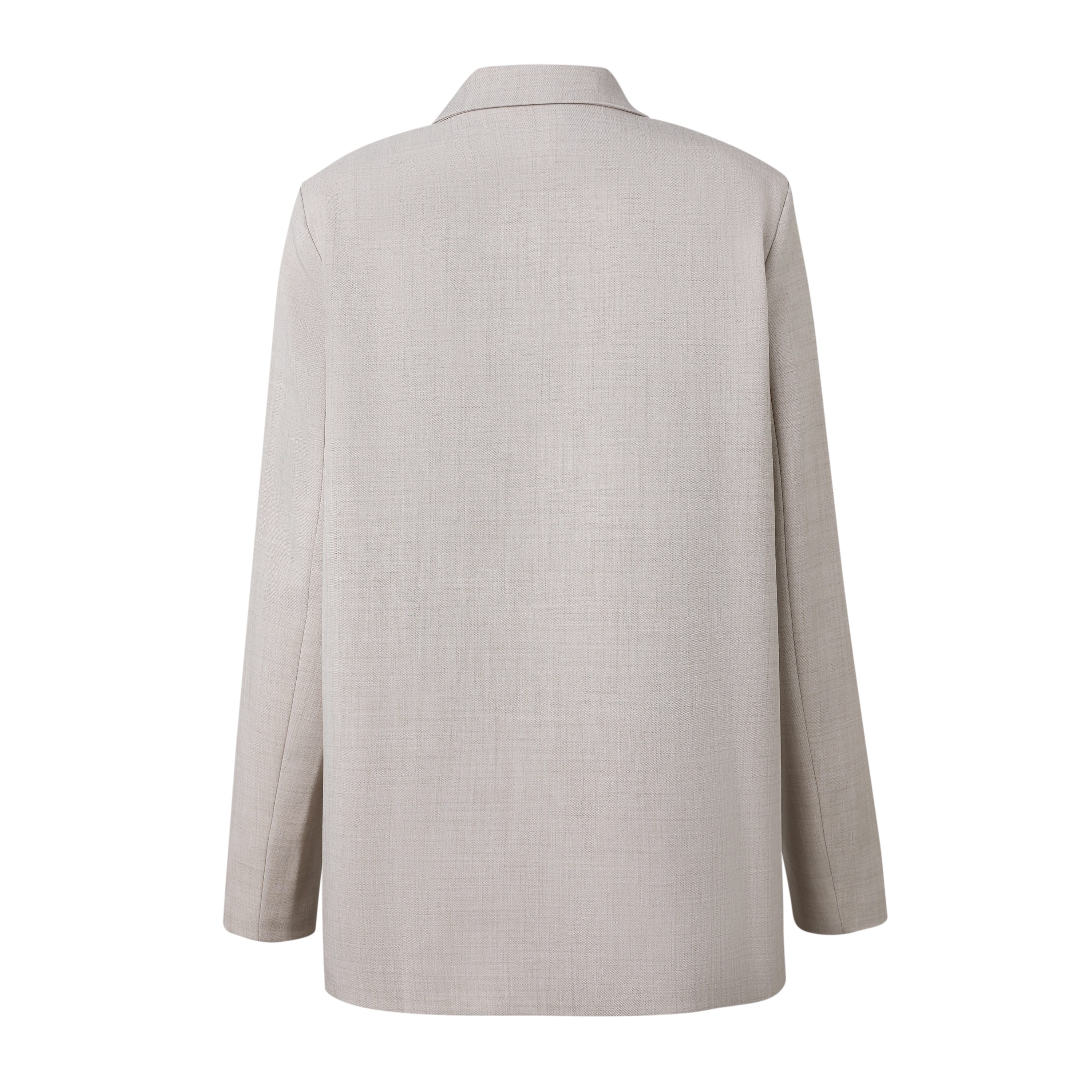 SYLC Designs Womens Beige Linen Blazer