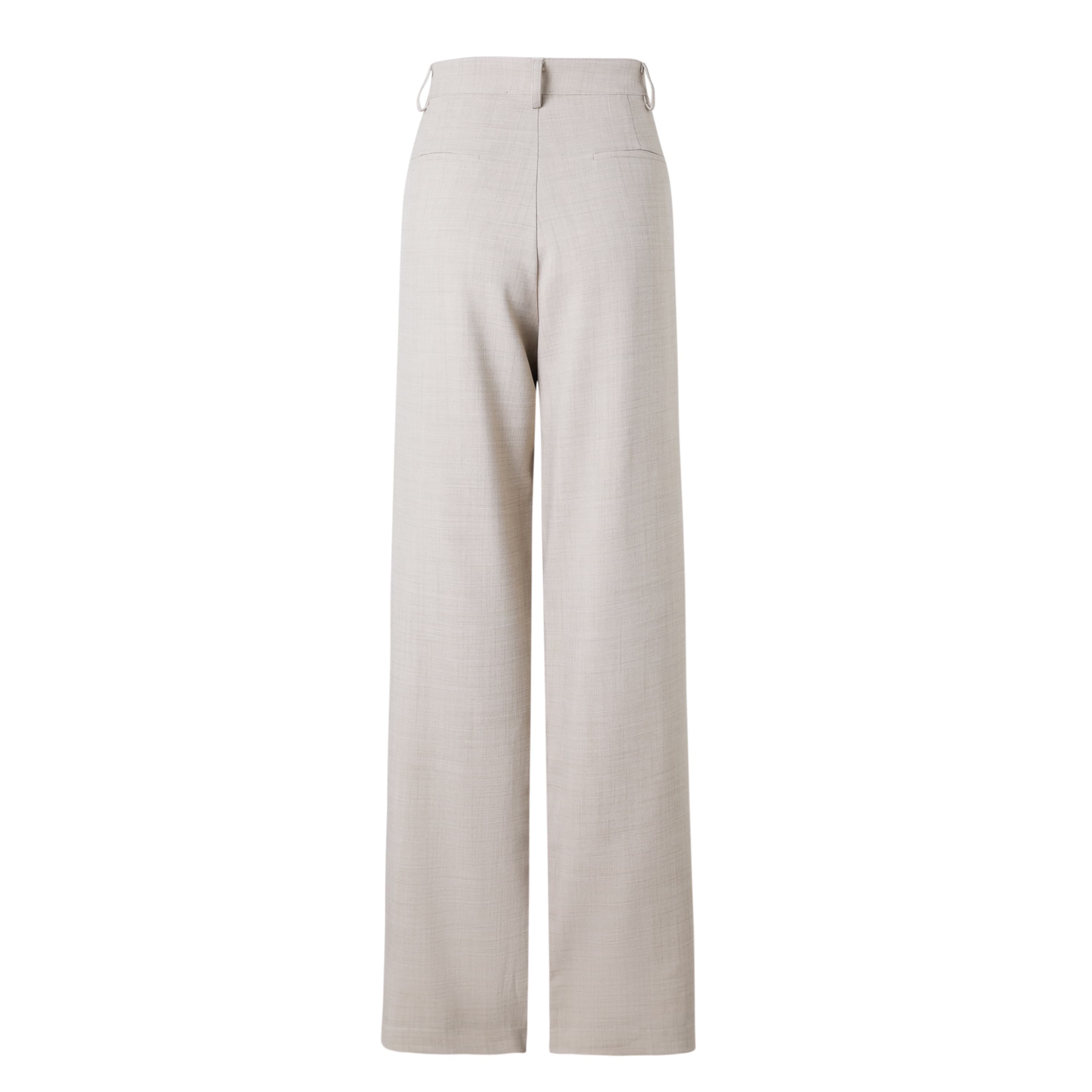 SYLC Designs Womens Beige Linen Trousers