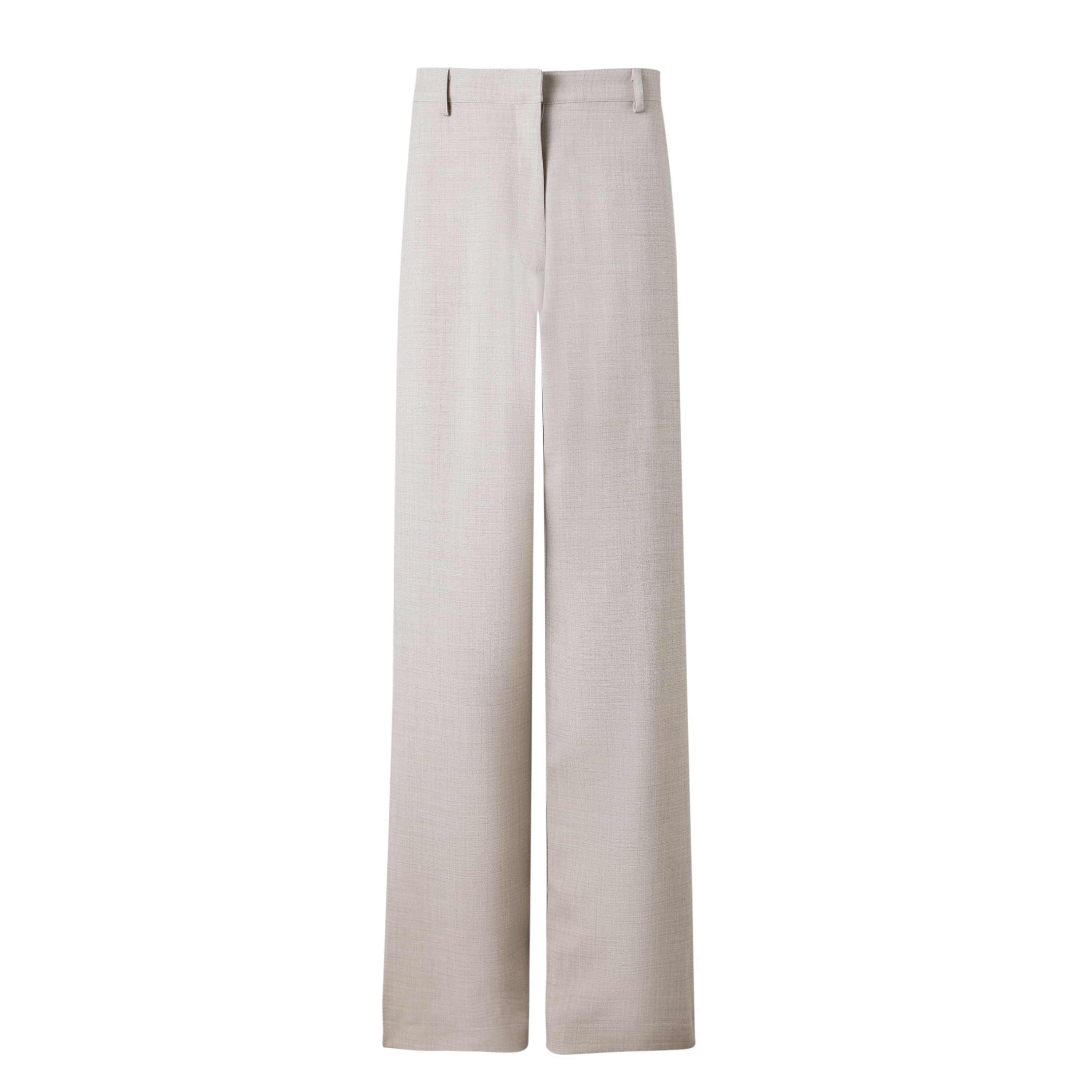 SYLC Designs Womens Beige Linen Trousers