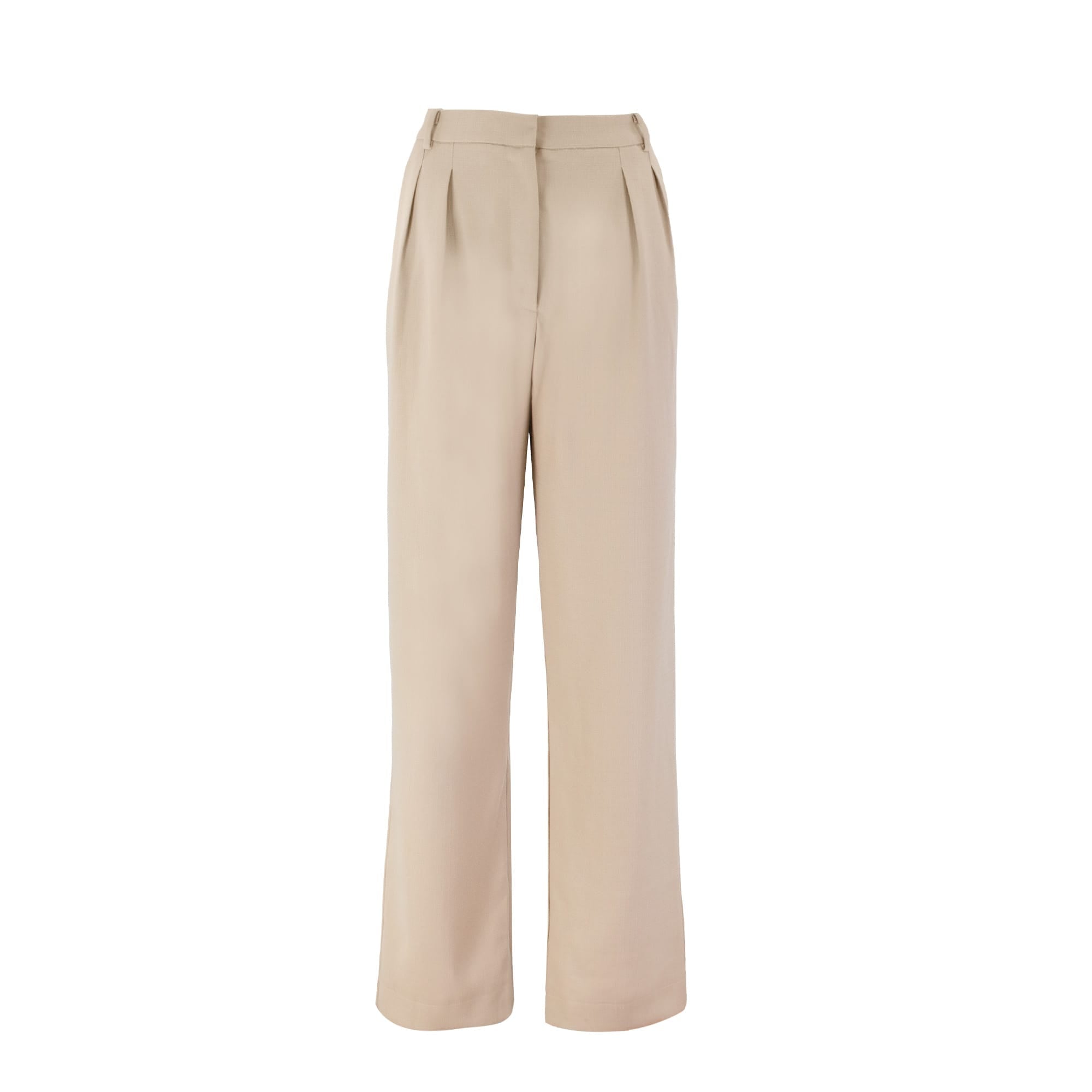 Sylc Designs Womens Beige Summer Blend Trousers