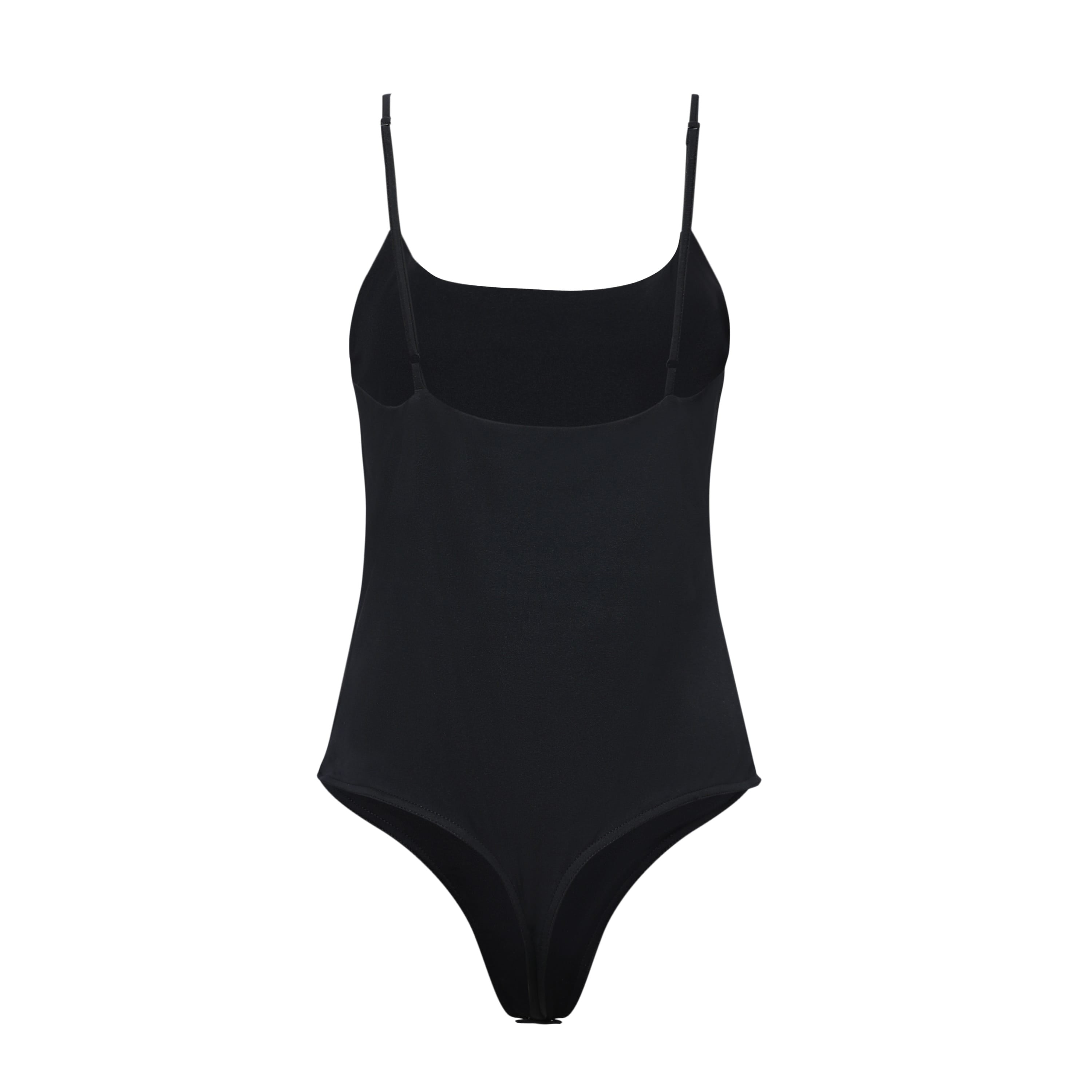 SYLC Designs Womens Black Contour Cami Bodysuit