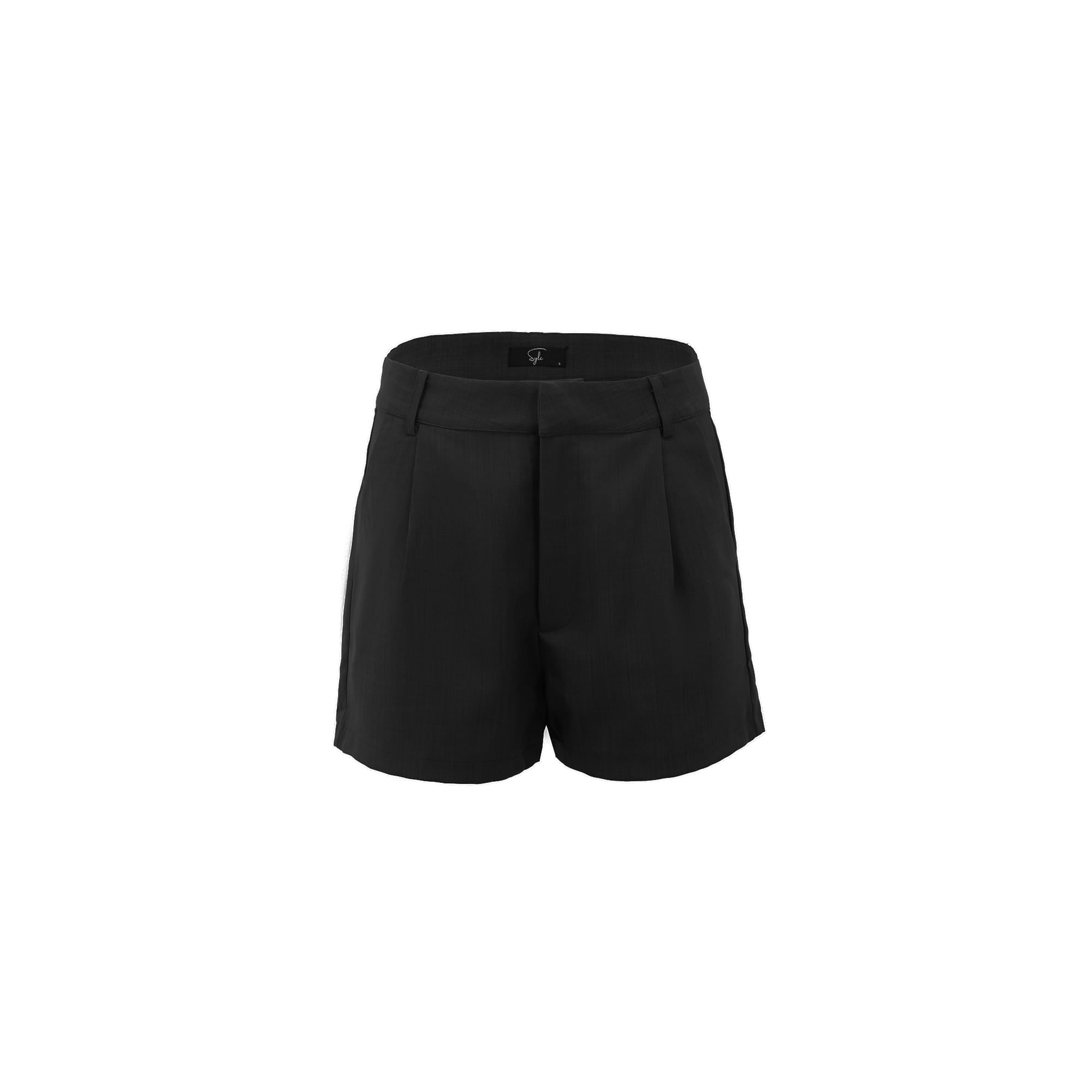 Sylc Designs Womens Black Cotton Shorts