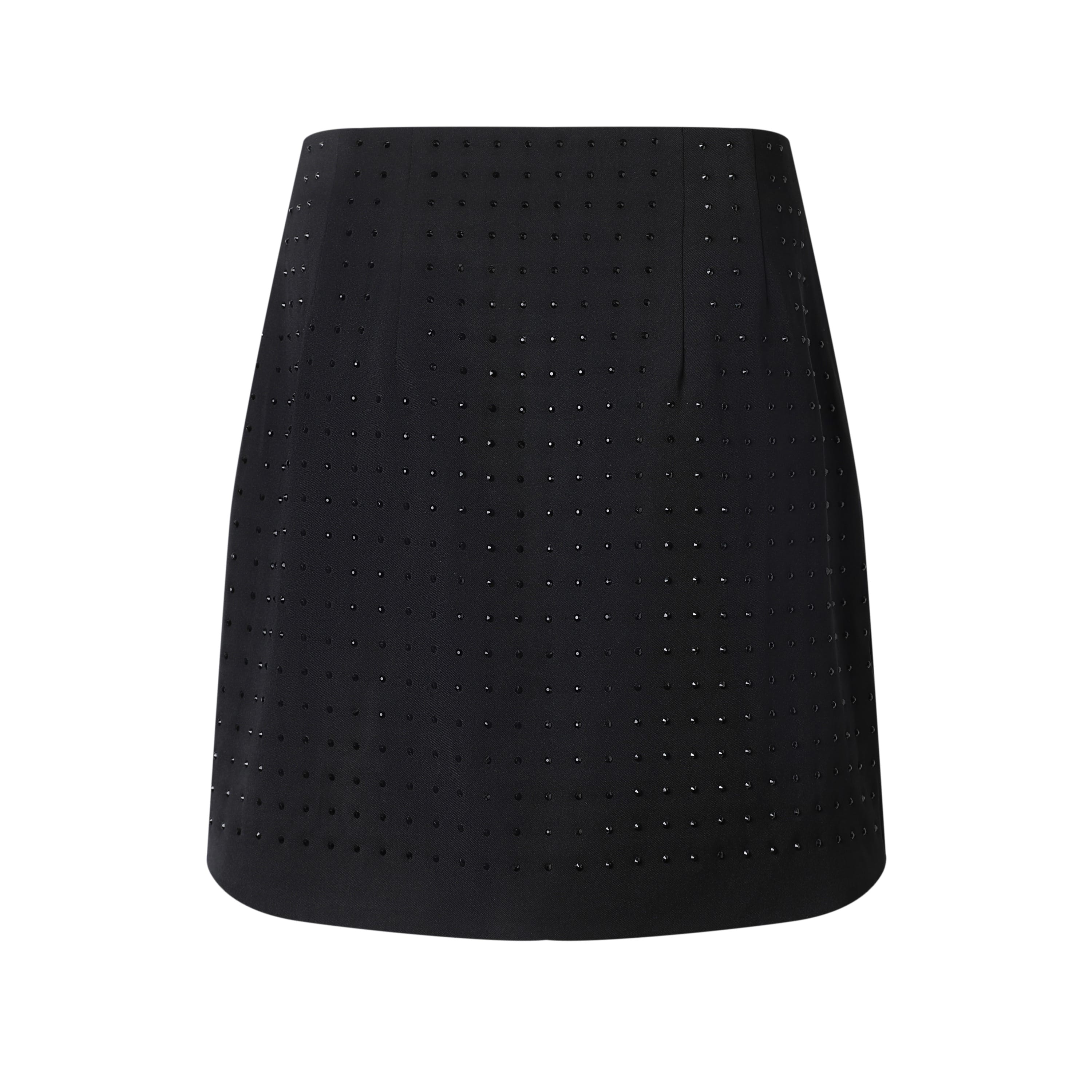 Sylc Designs Womens Black Studded Mini Skirt