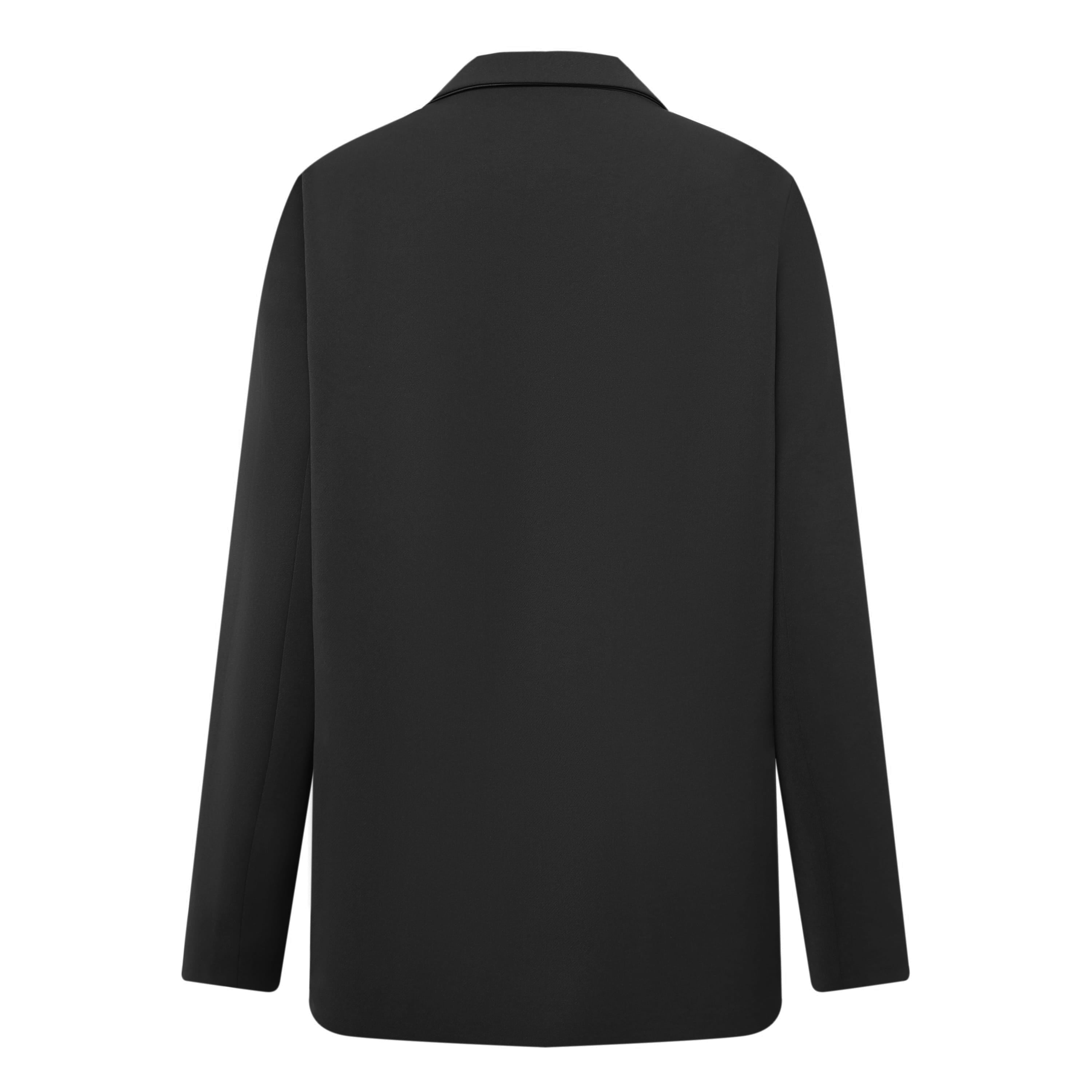 SYLC Designs Womens Black Suiting Blazer
