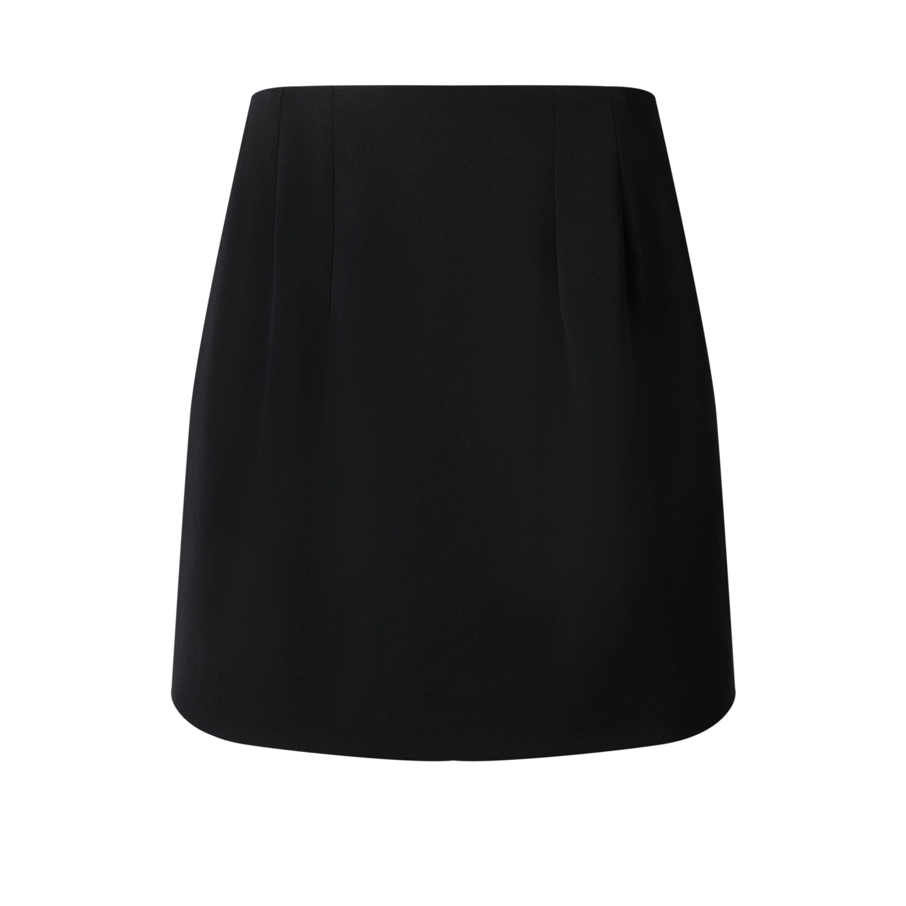 Sylc Designs Womens Black Suiting Mini Skirt