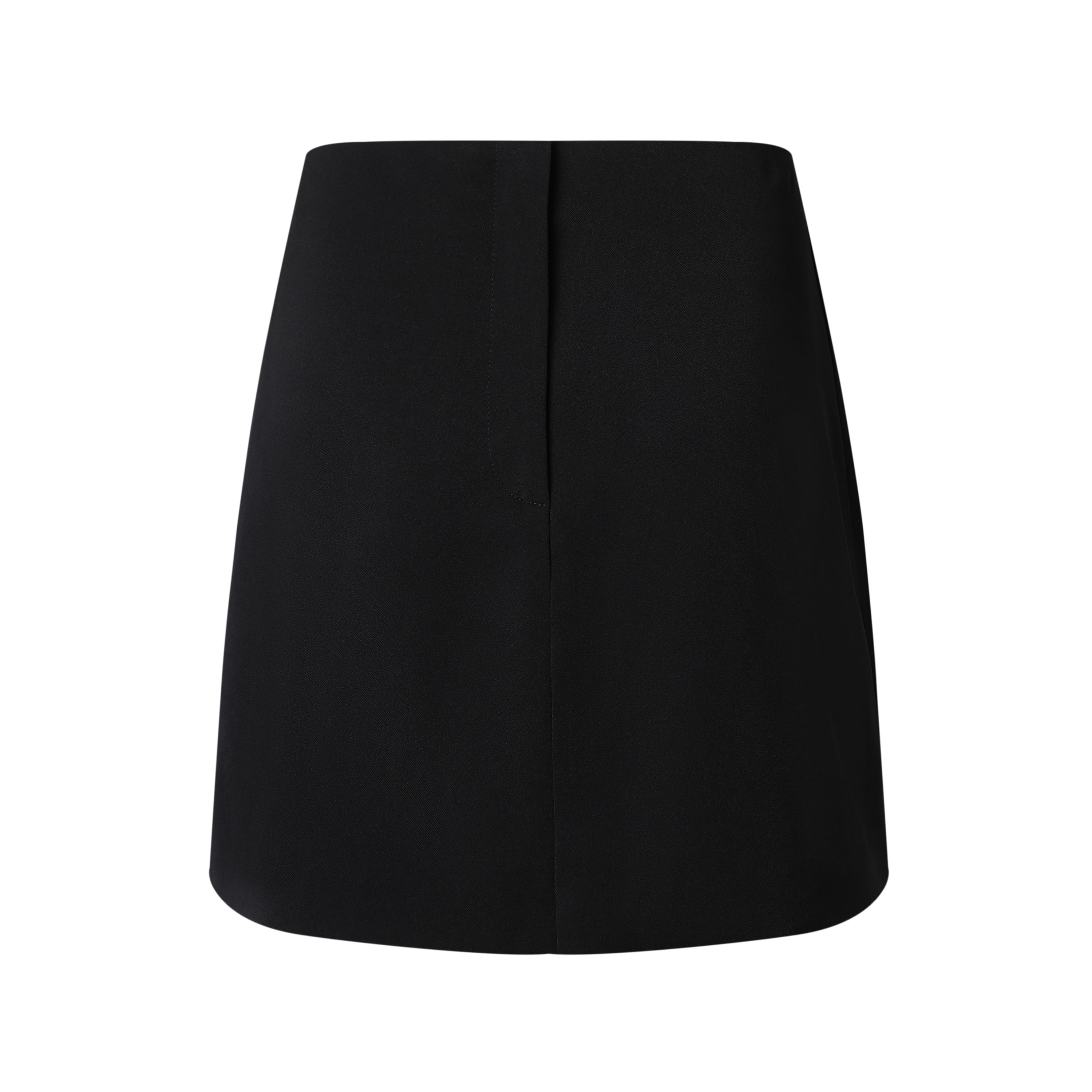 Sylc Designs Womens Black Suiting Mini Skirt