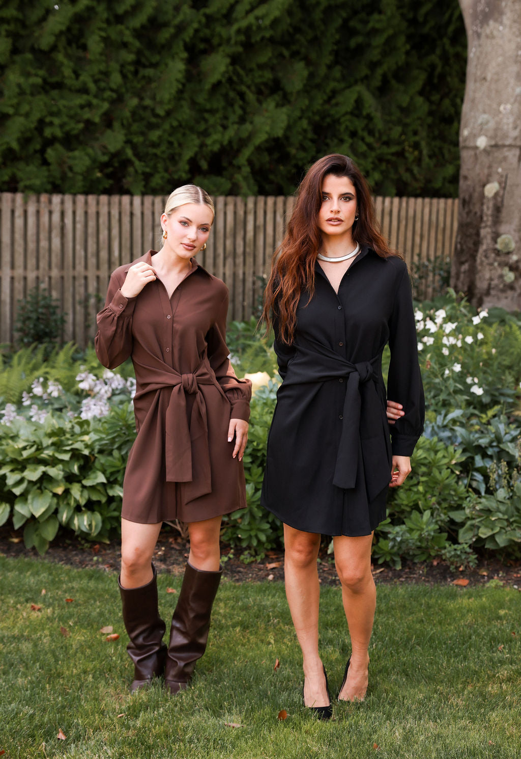 SYLC Designs Womens Black Suiting Wrap Dress