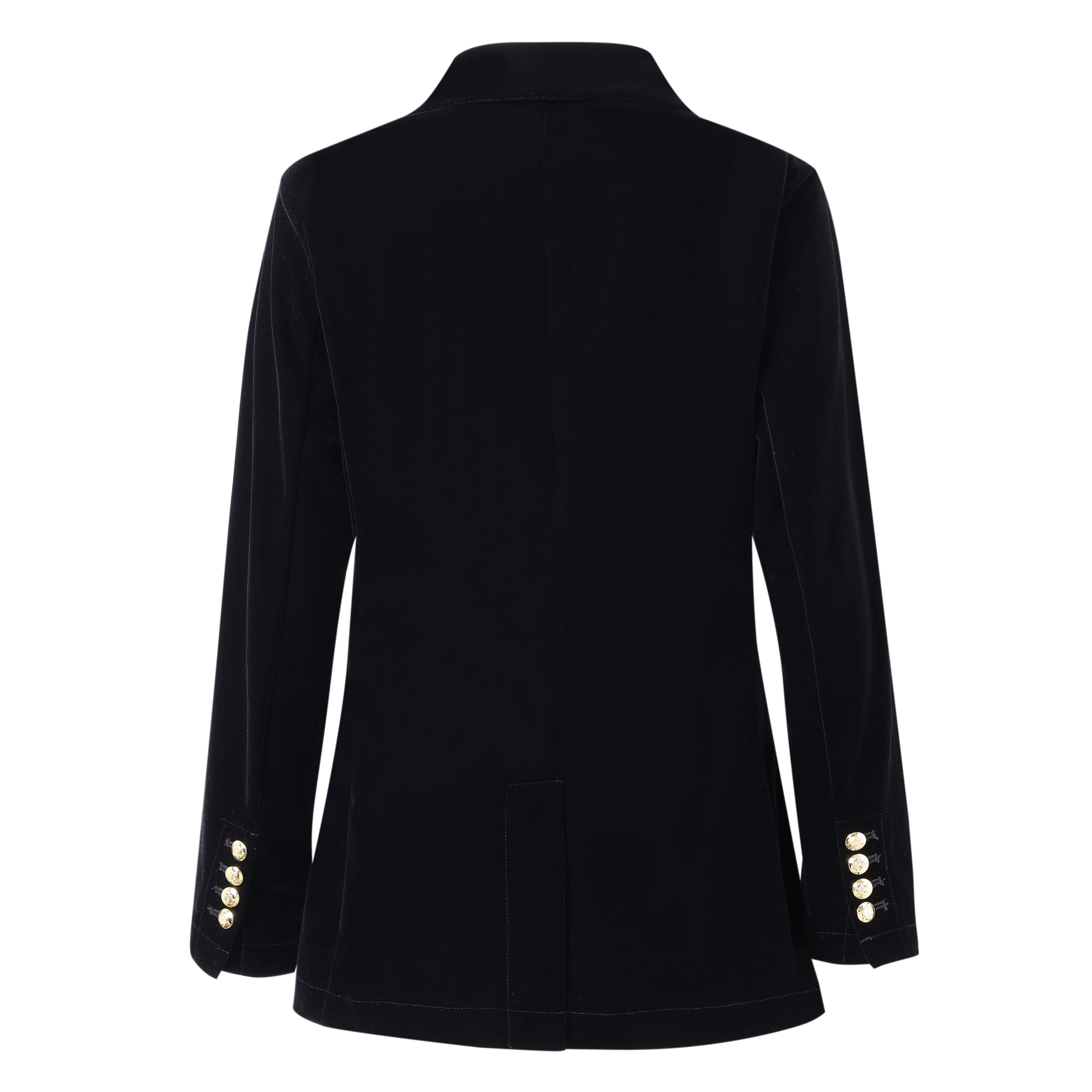 SYLC Designs Womens Black Velvet Blazer