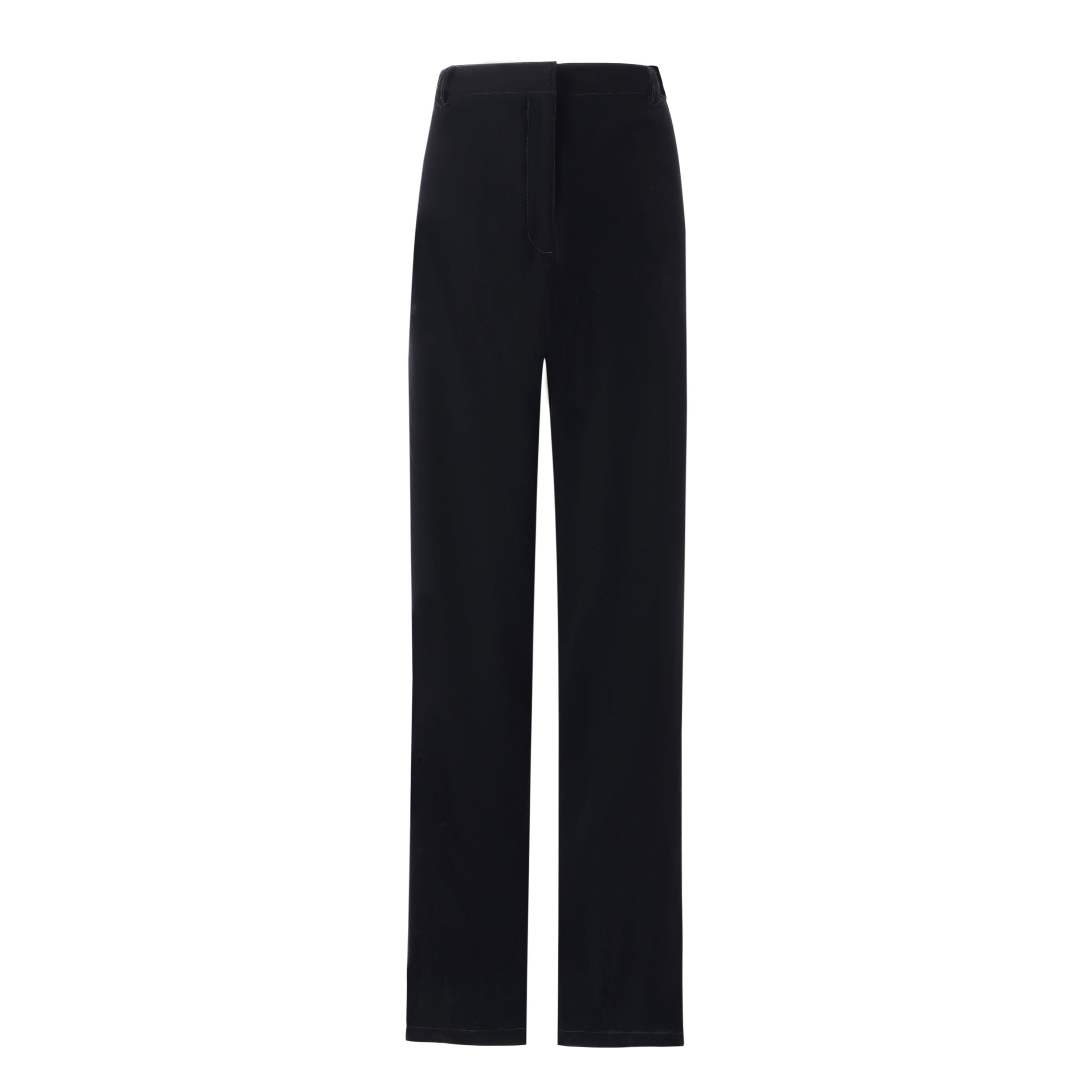 SYLC Designs Womens Black Velvet Trousers