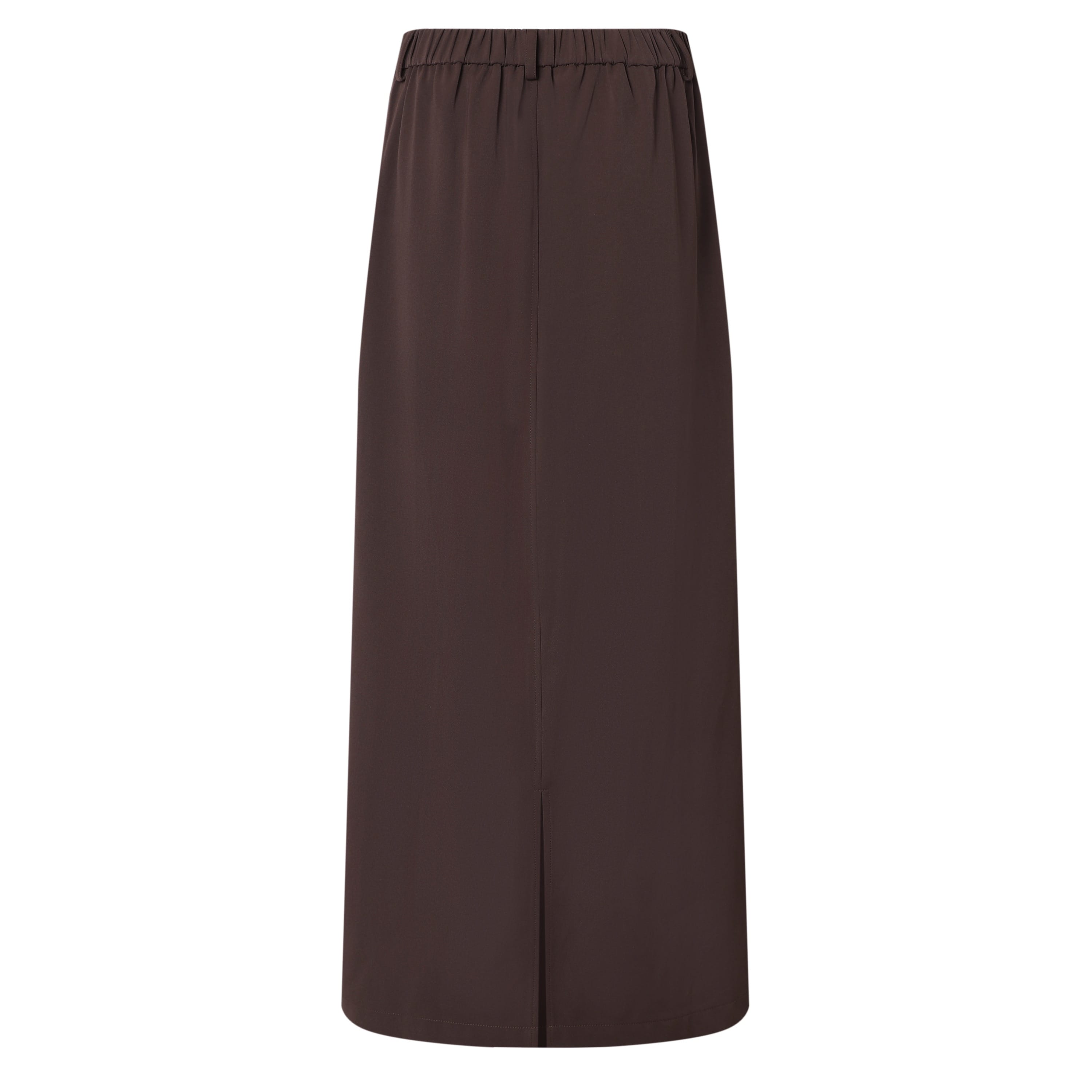 SYLC Designs Womens Brown Suiting Maxi Skirt