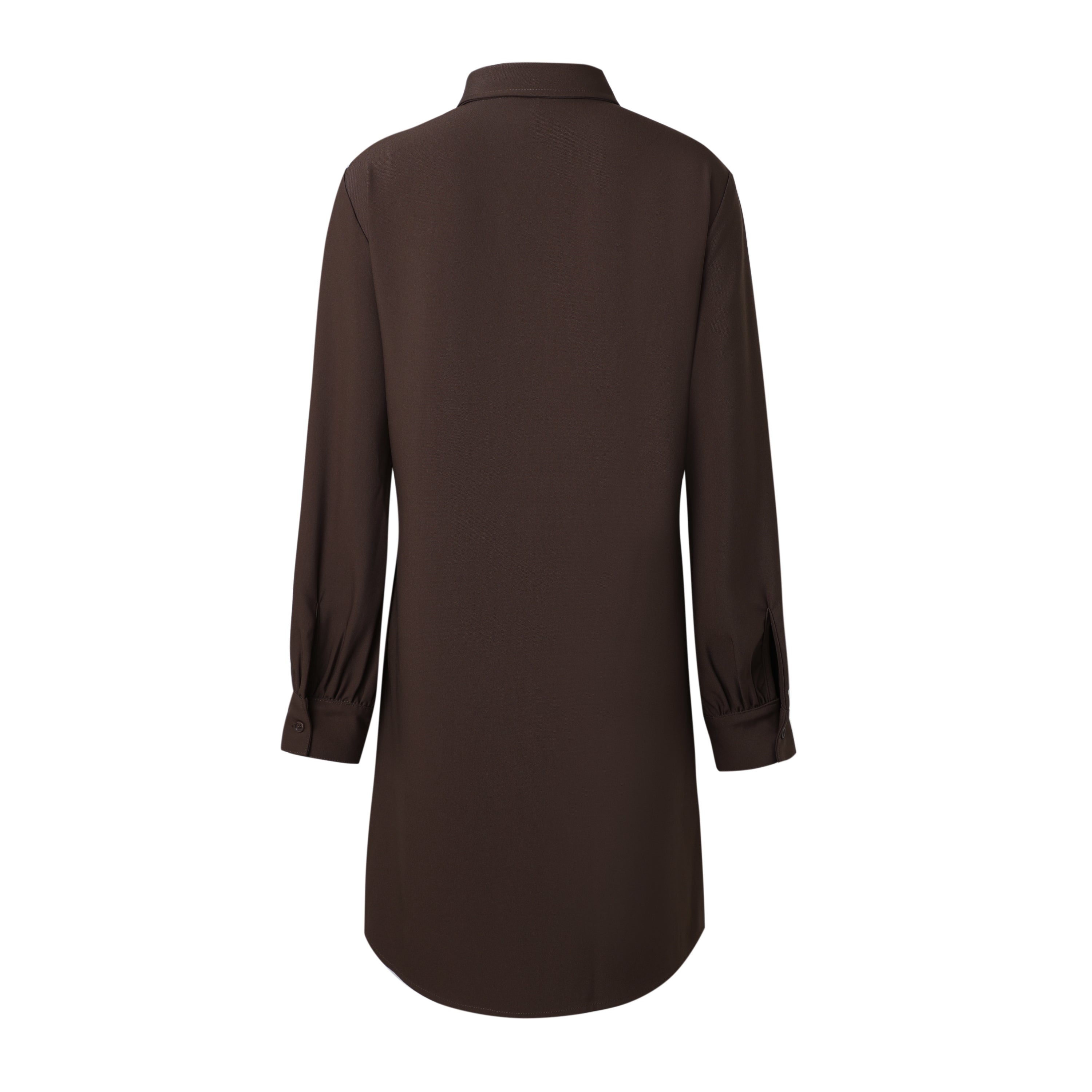 SYLC Designs Womens Brown Suiting Wrap Dress