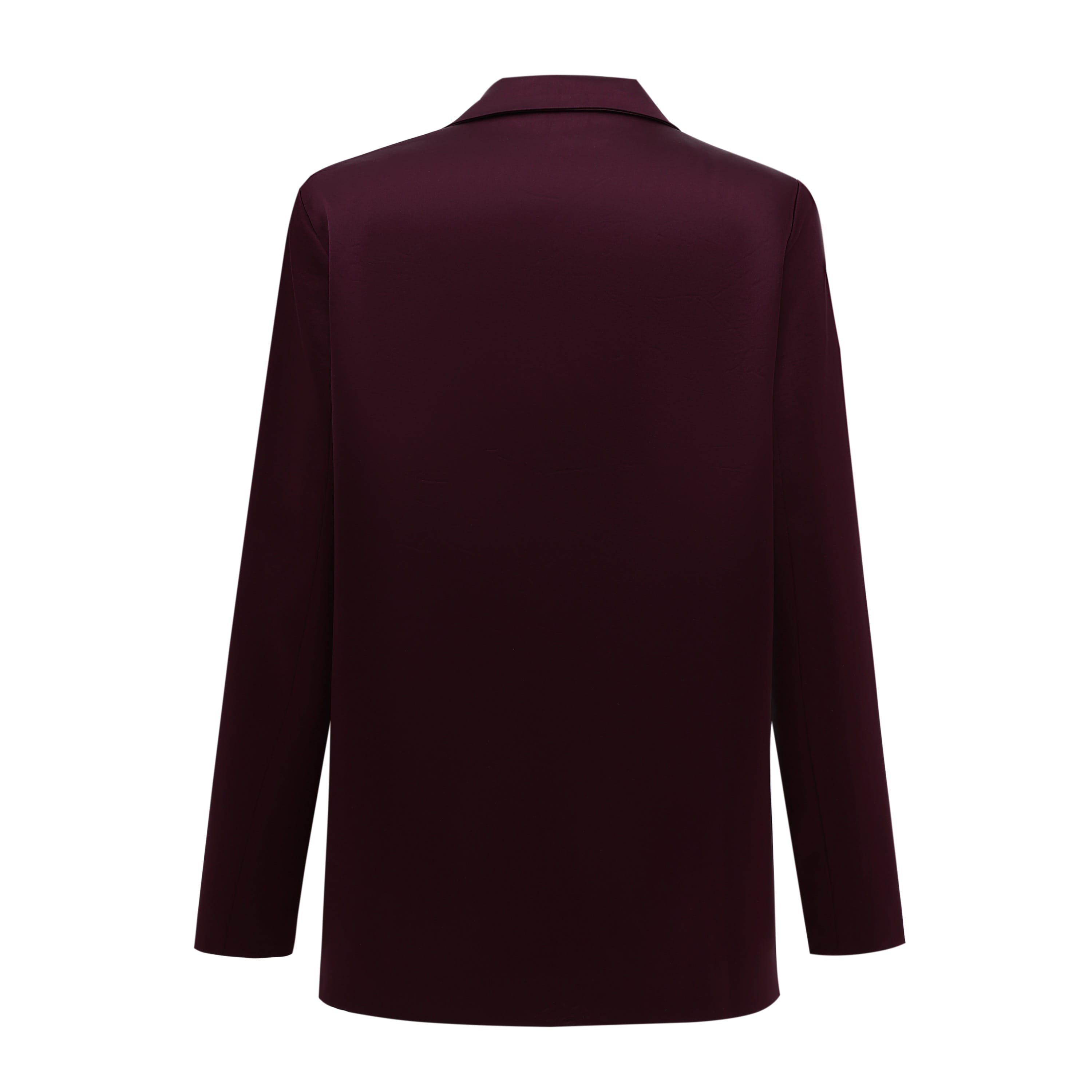 Sylc Designs Womens Cabernet Satin Blazer