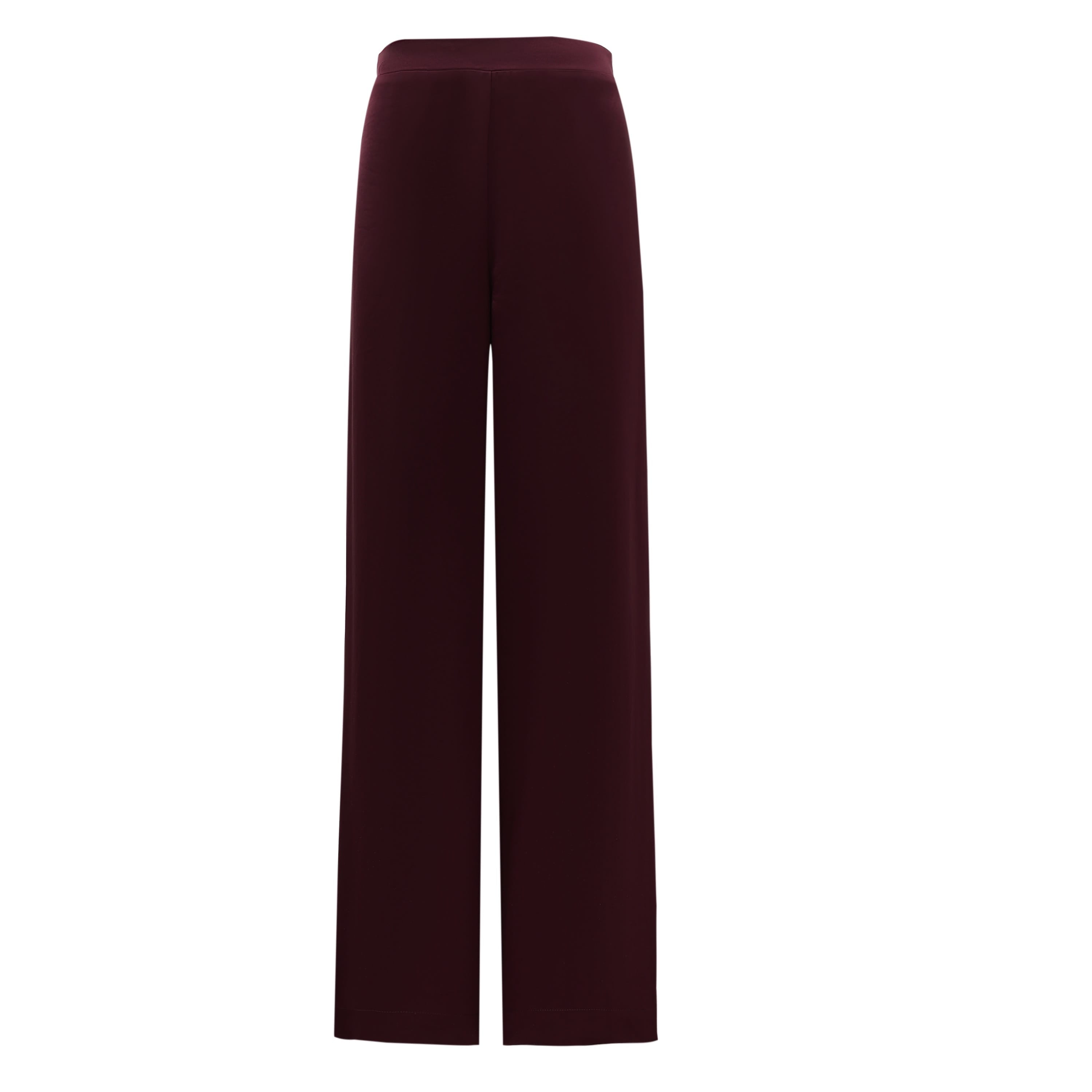 Sylc Designs Womens Cabernet Satin Pants
