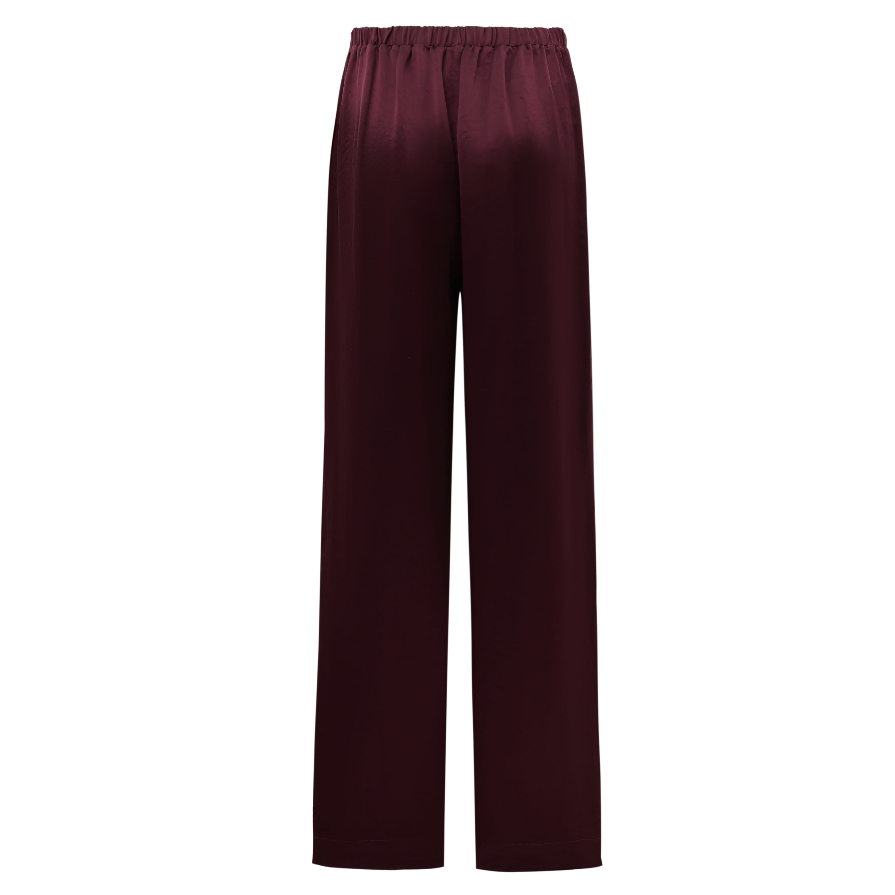 Sylc Designs Womens Cabernet Satin Pants