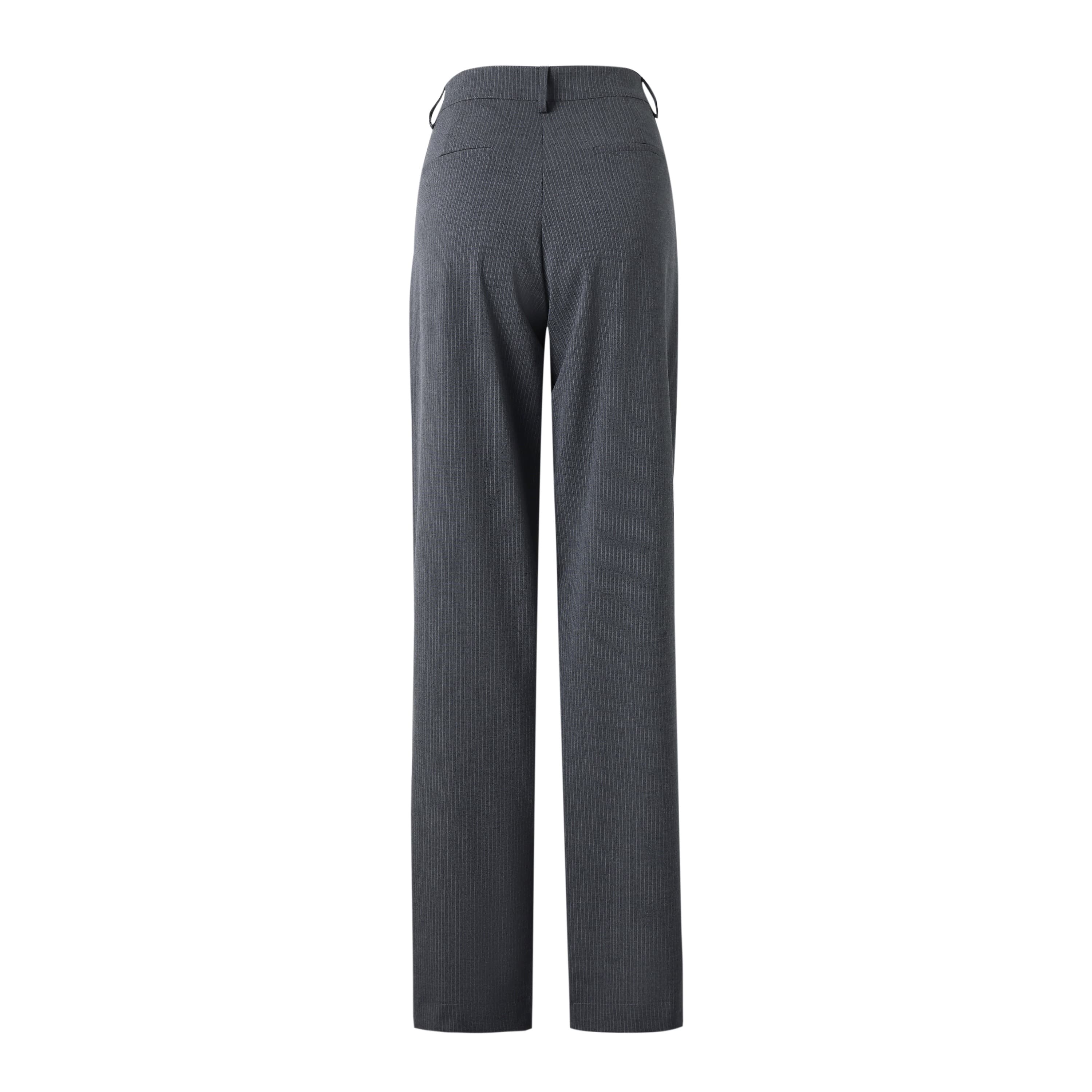 SYLC Designs Womens Grey Pinstripe Trousers