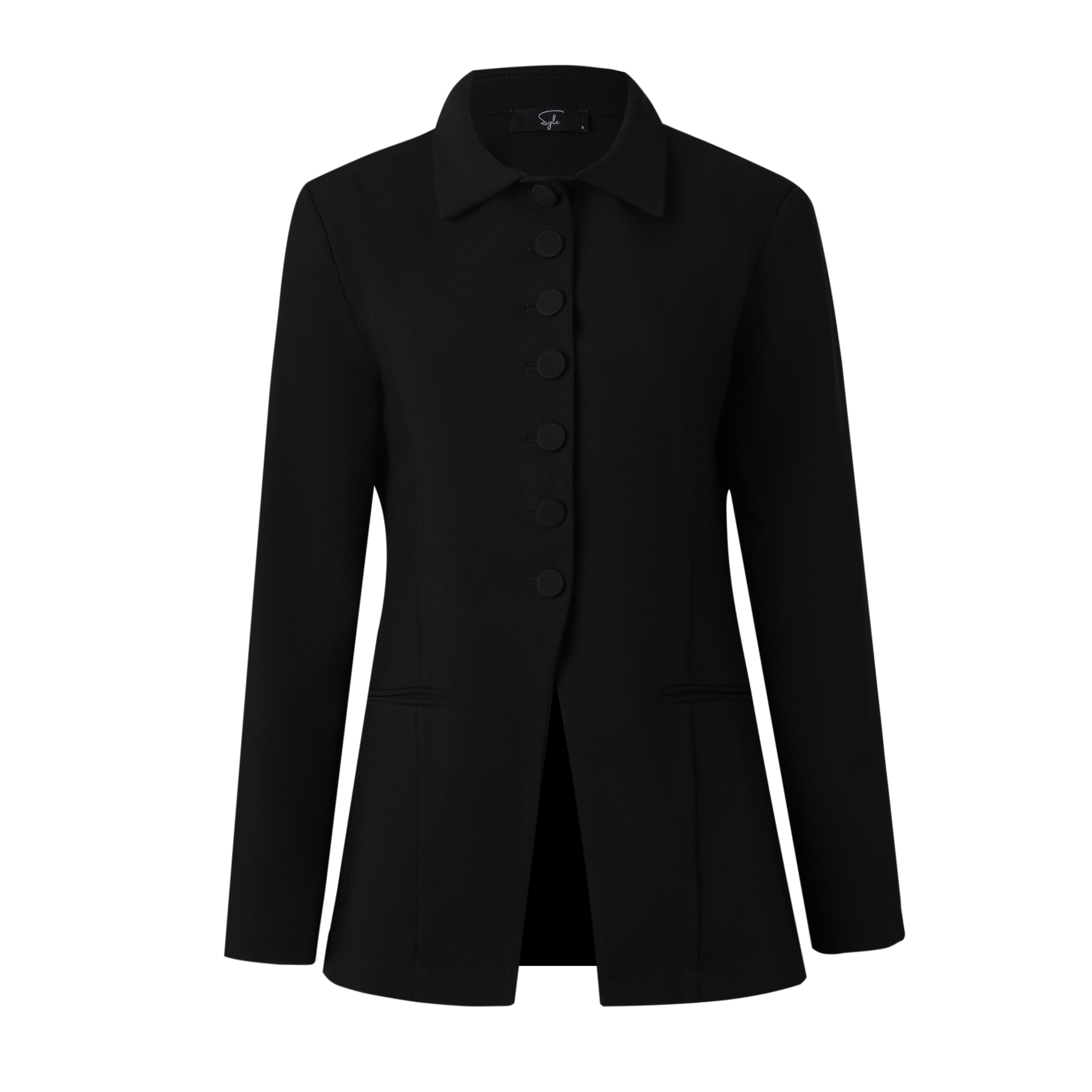 SYLC Designs Womens High Neck Suiting Blazer