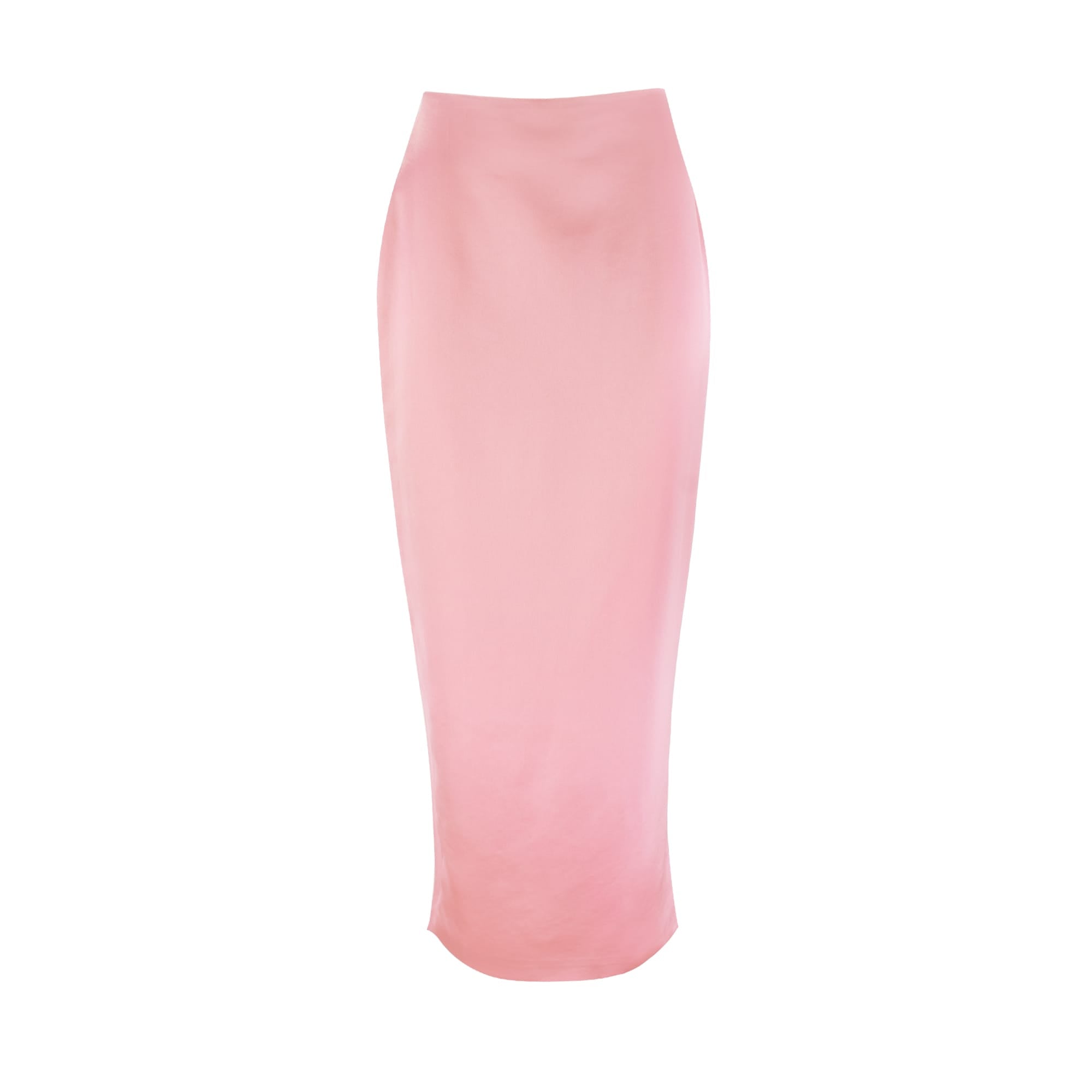Sylc Designs Womens Light Pink Satin Maxi Skirt