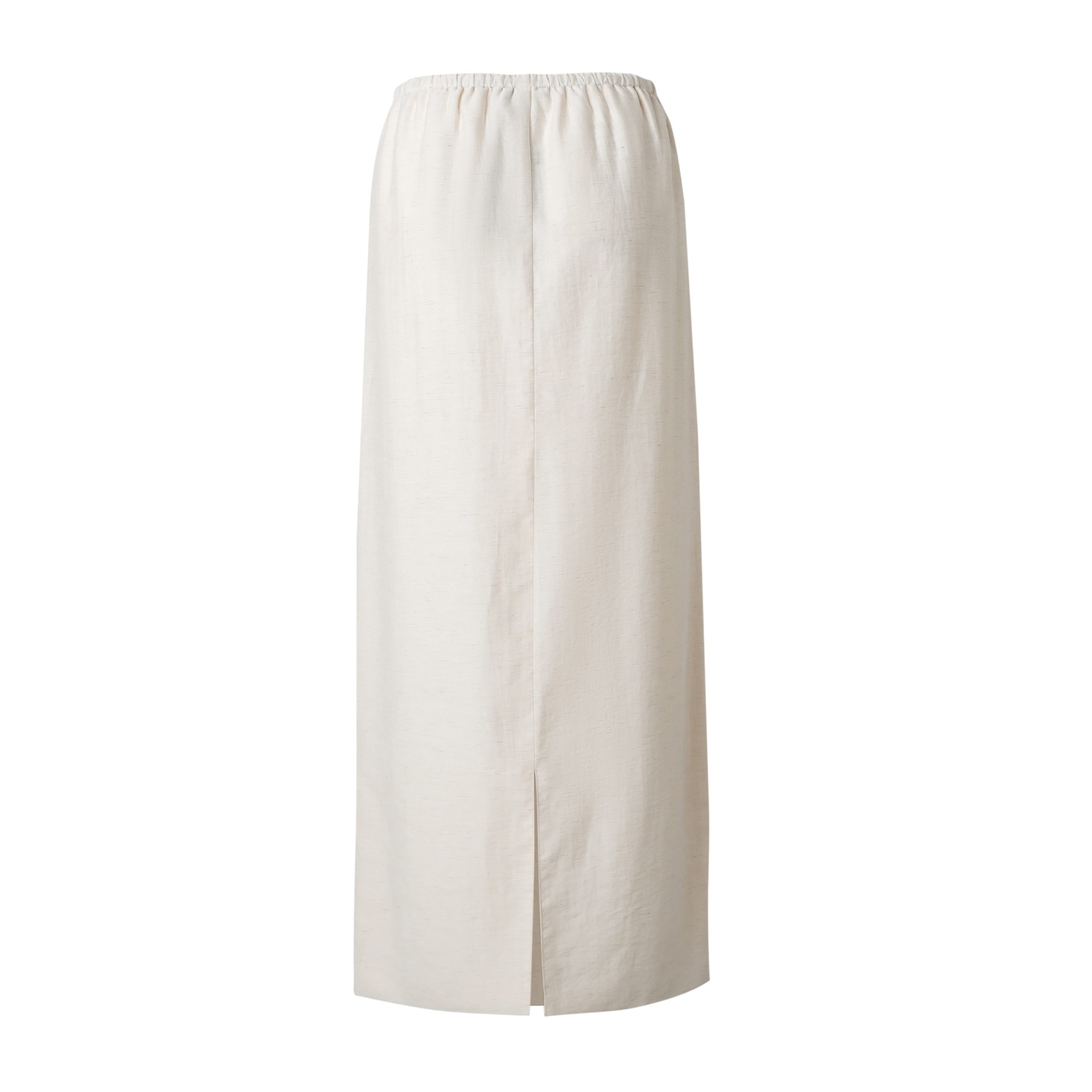 Sylc Designs Womens Linen Elastic Beach Maxi Skirt