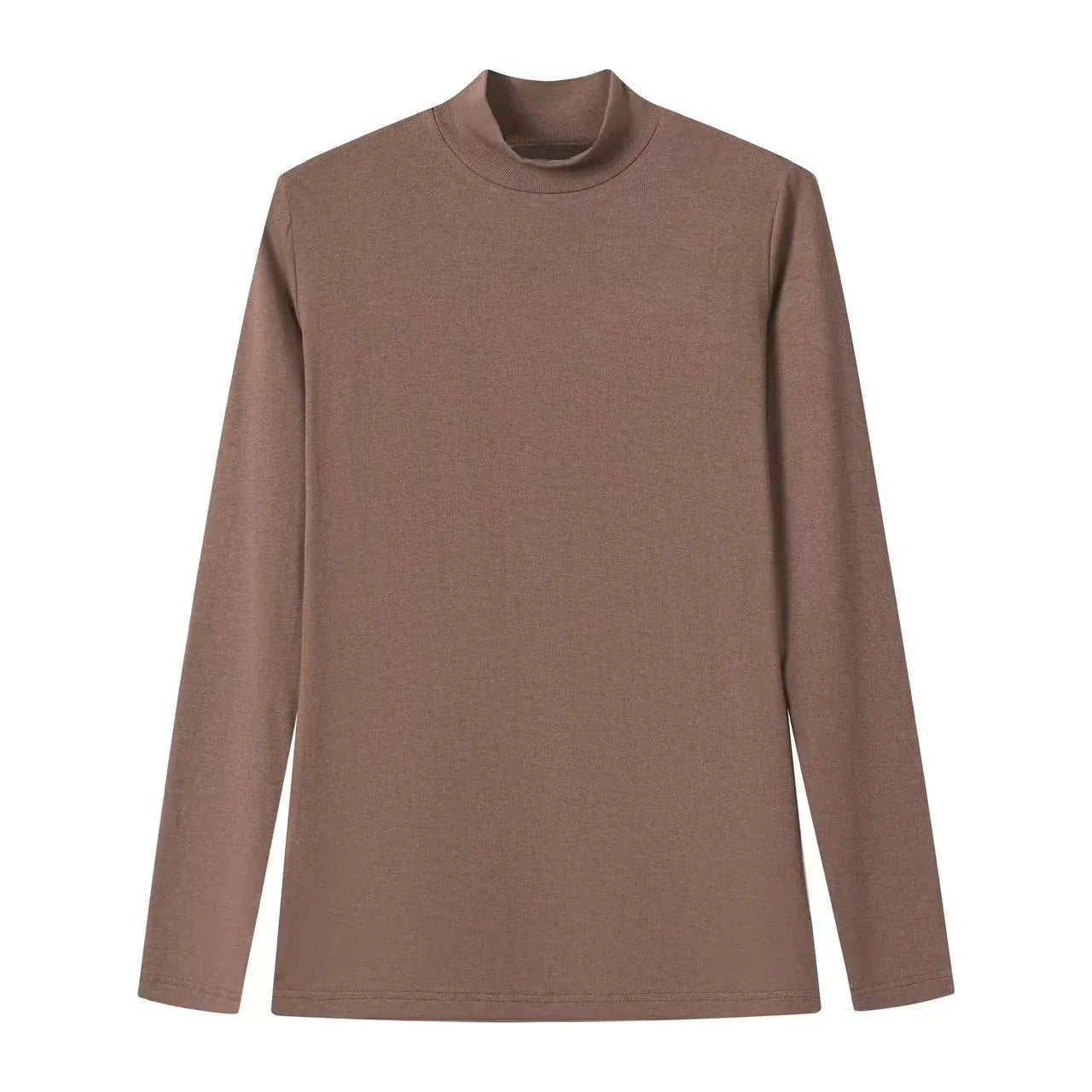 SYLC Designs Womens Long Sleeve Mockneck Tee