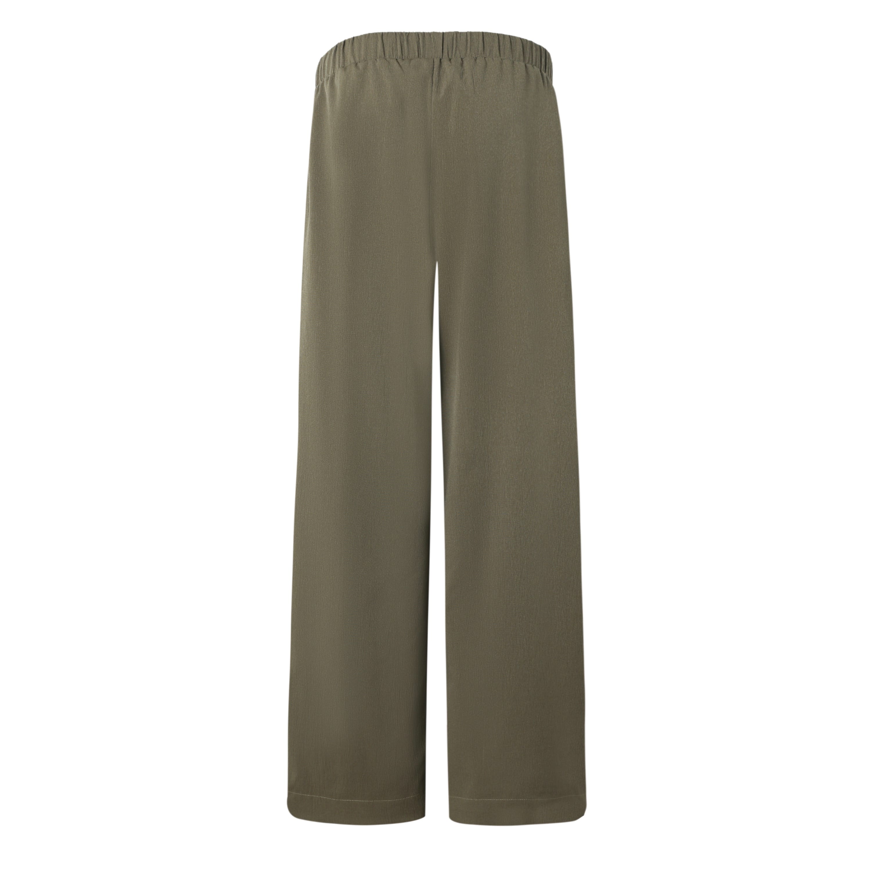 Sylc Designs Womens Olive Green Drawstring Elastic Textured Pants