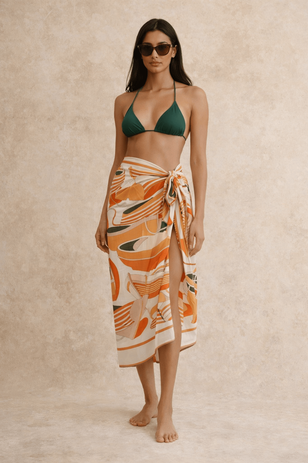 SYLC Designs Womens Printed Long Sarong