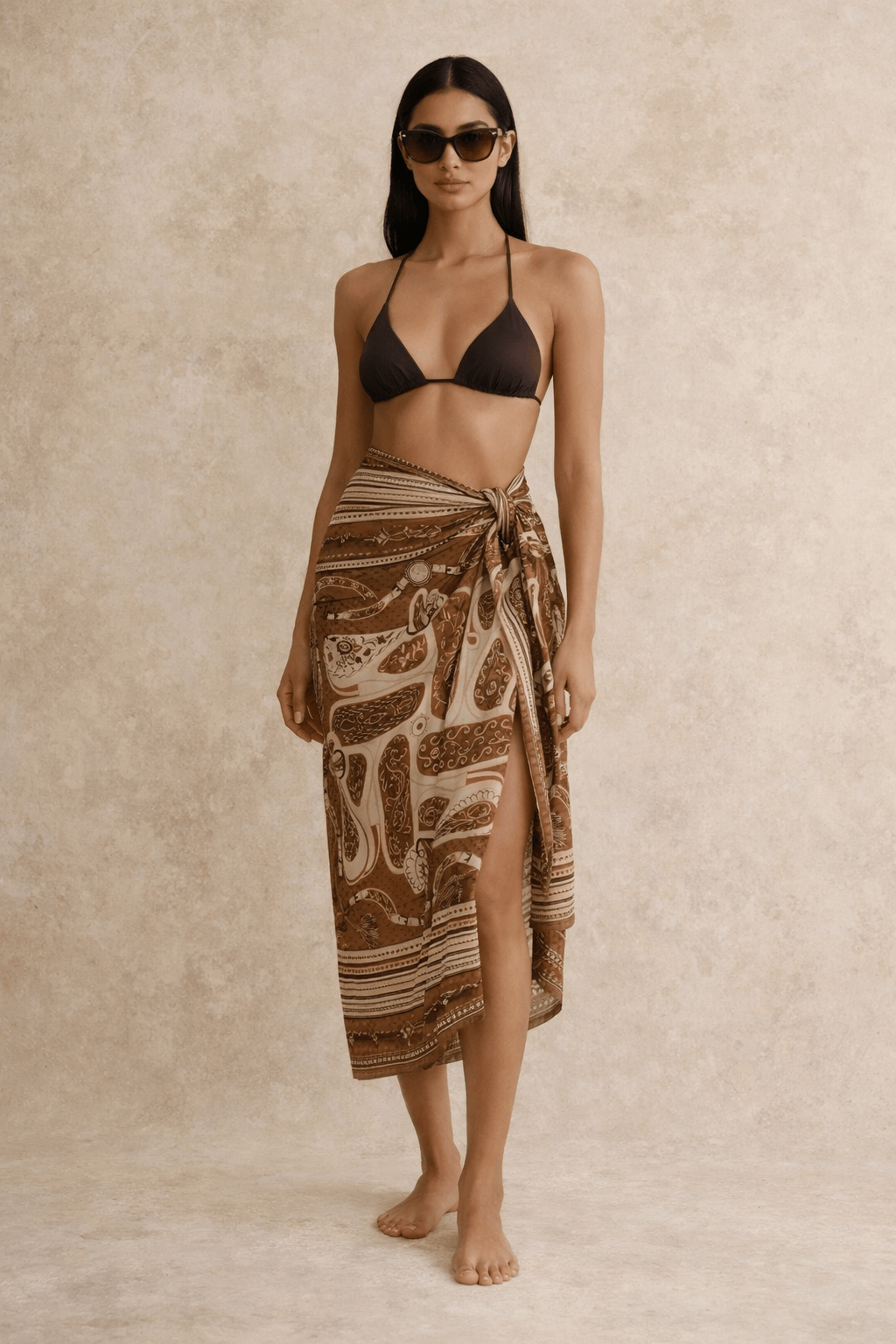 SYLC Designs Womens Printed Long Sarong