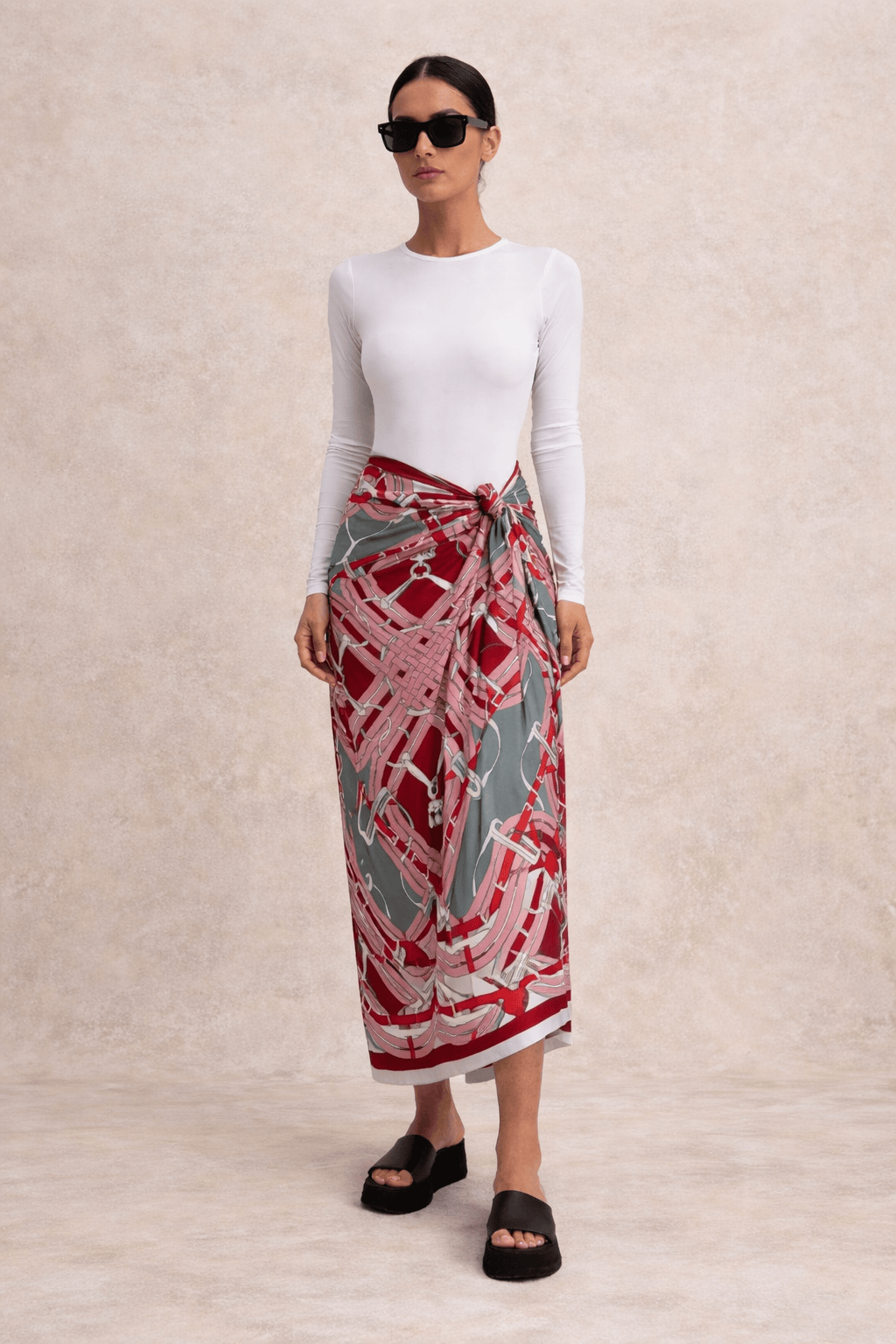 SYLC Designs Womens Printed Long Sarong