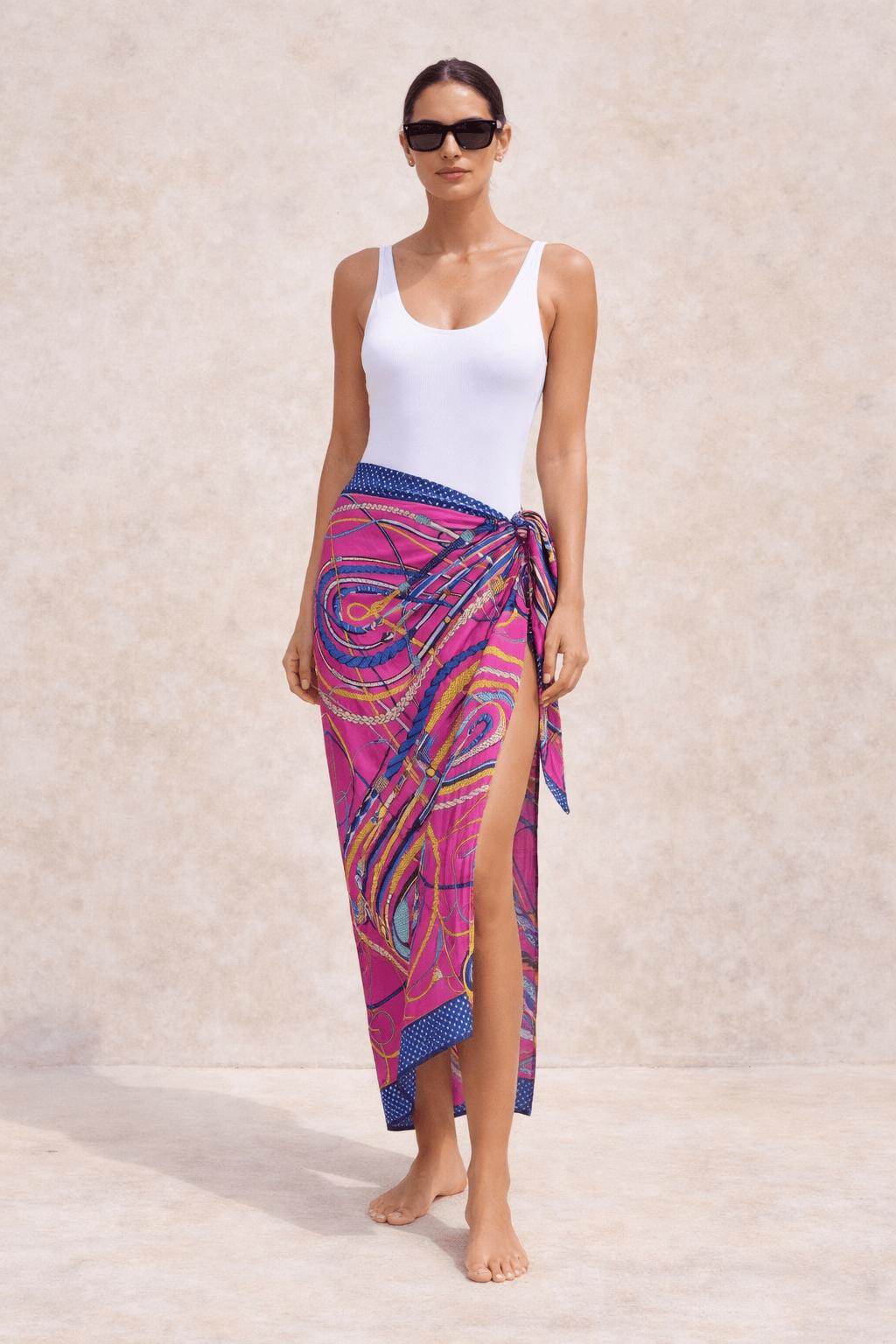 SYLC Designs Womens Printed Long Sarong