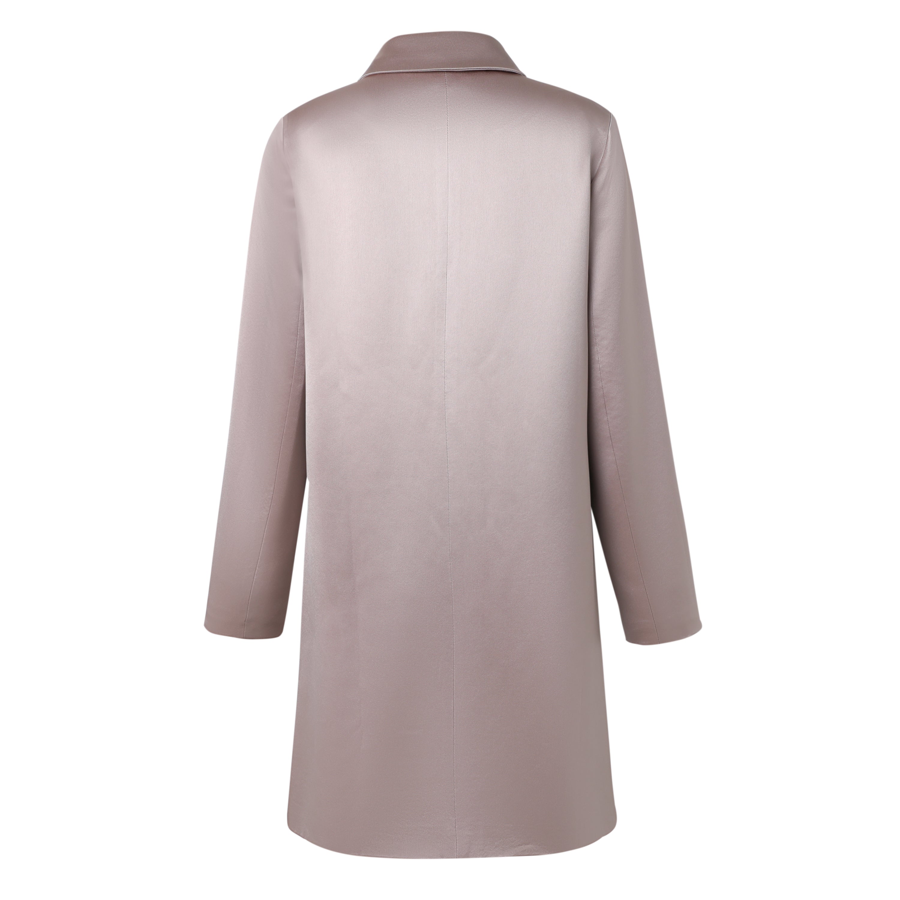 SYLC Designs Womens Rose Gold Satin Blazer Dress