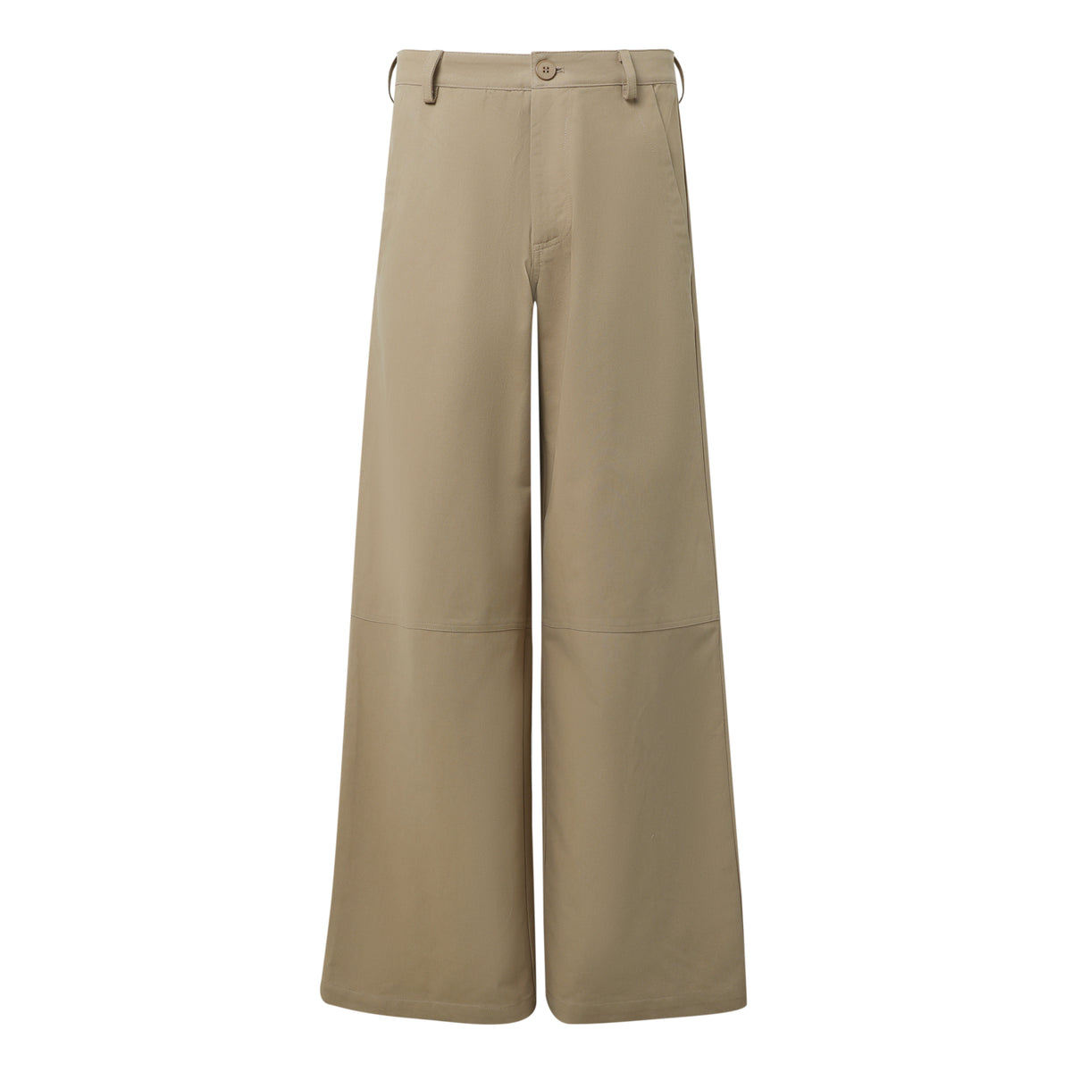 SYLC Designs Womens Tan Canvas Wide Leg Pants