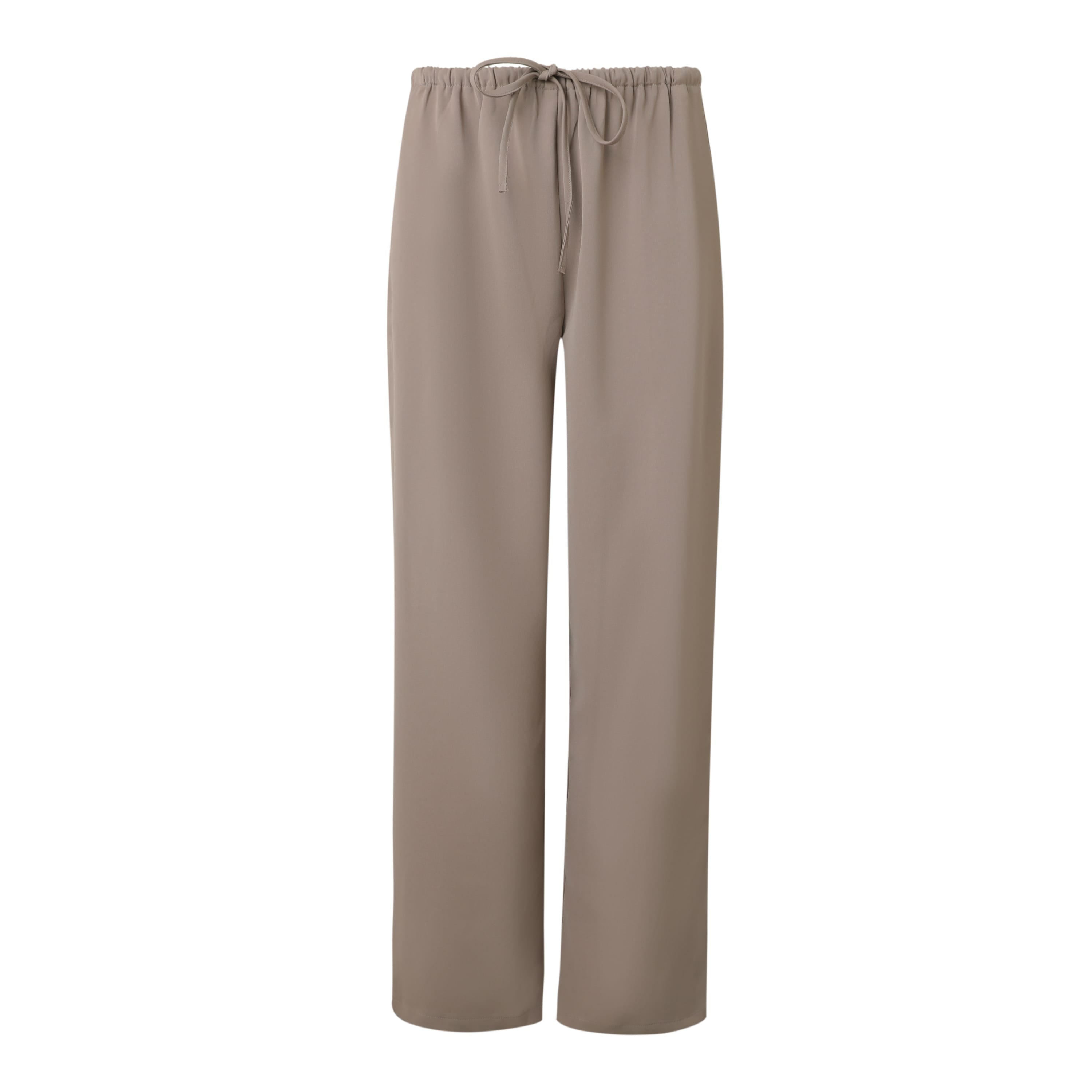 Sylc Designs Womens Taupe Suiting Elastic Everyday Pant