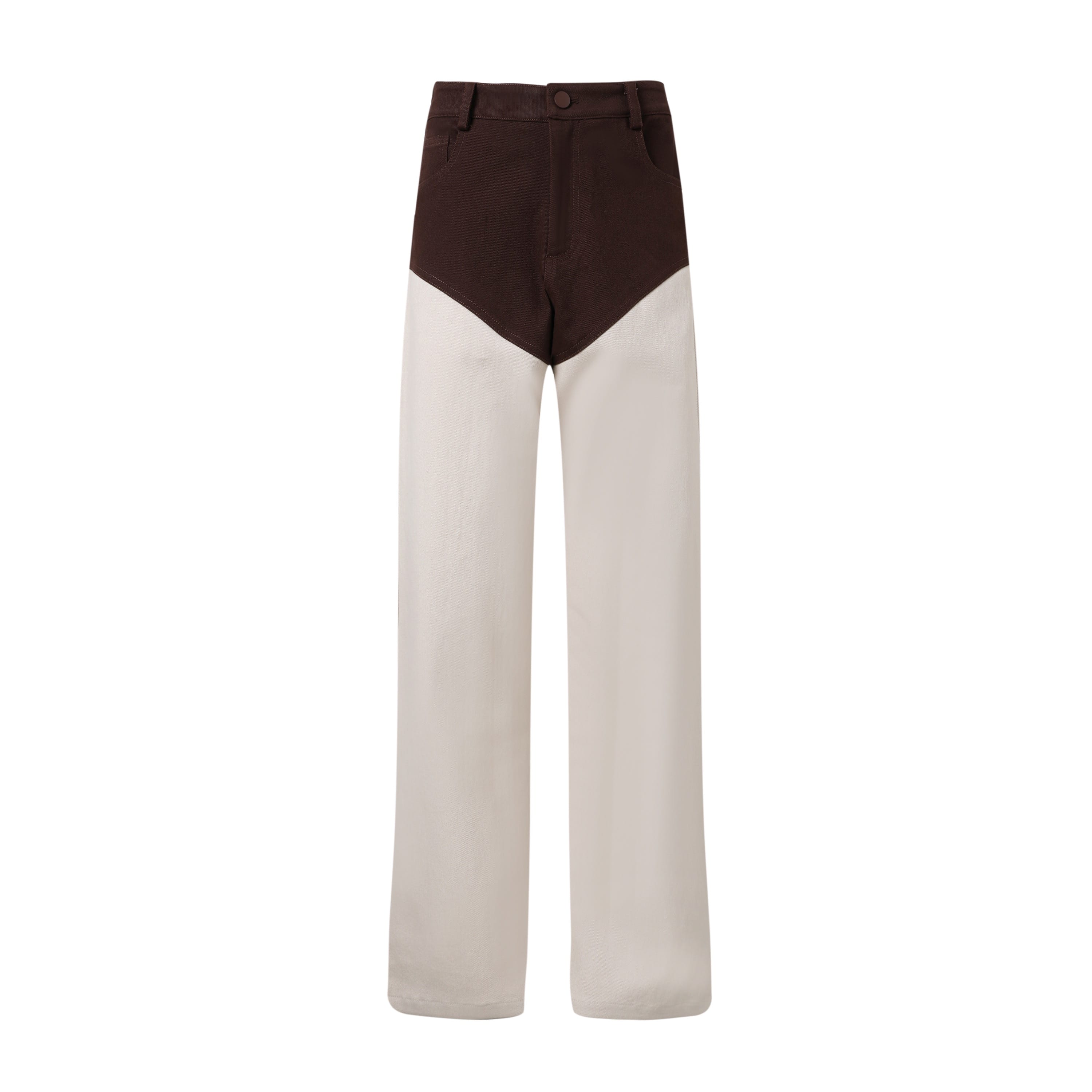 SYLC Designs Womens Two Tone Bone Denim Pant