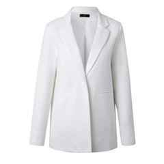 SYLC Designs Womens White Eyelet Blazer