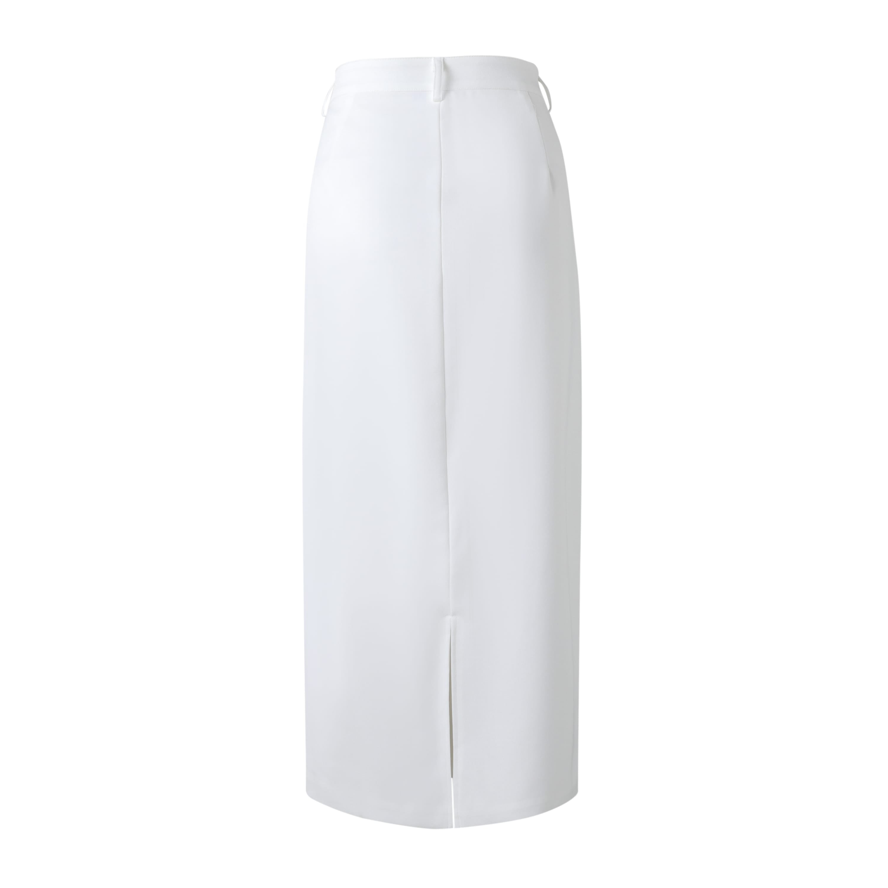 Sylc Designs Womens White Spring Maxi Skirt
