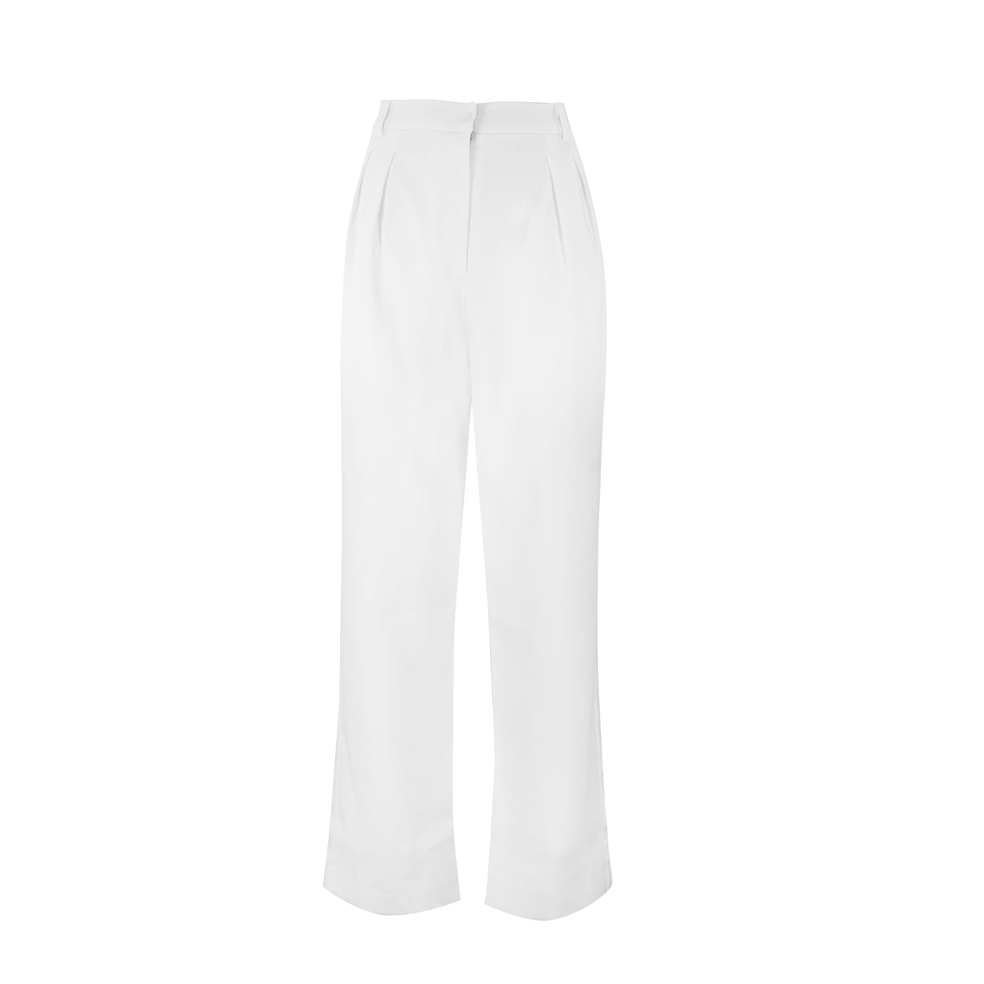 Sylc Designs Womens White Summer Blend Trousers