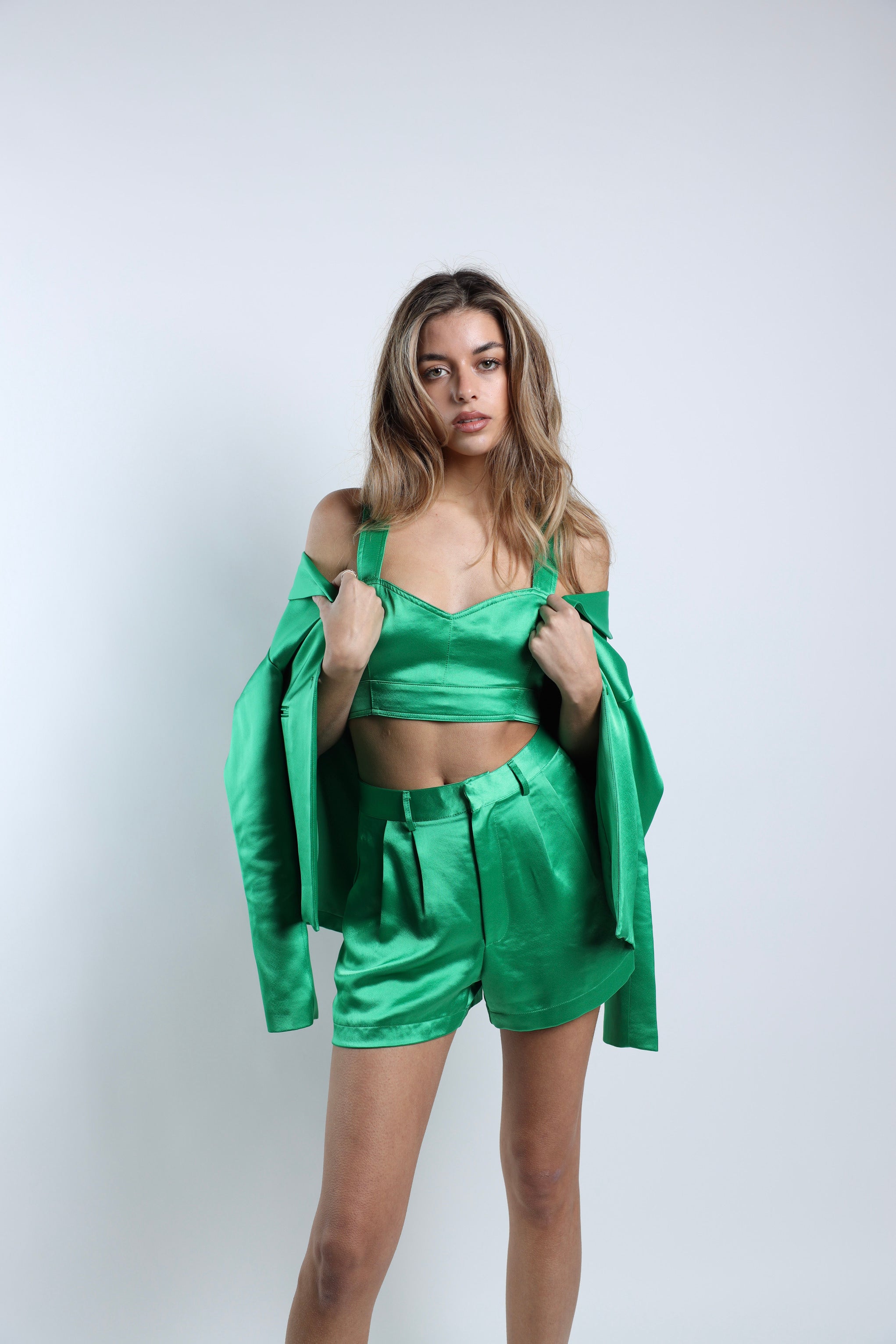 Sexy Emerald Bralette - Satin Bralette - Green Satin Bra - Lulus